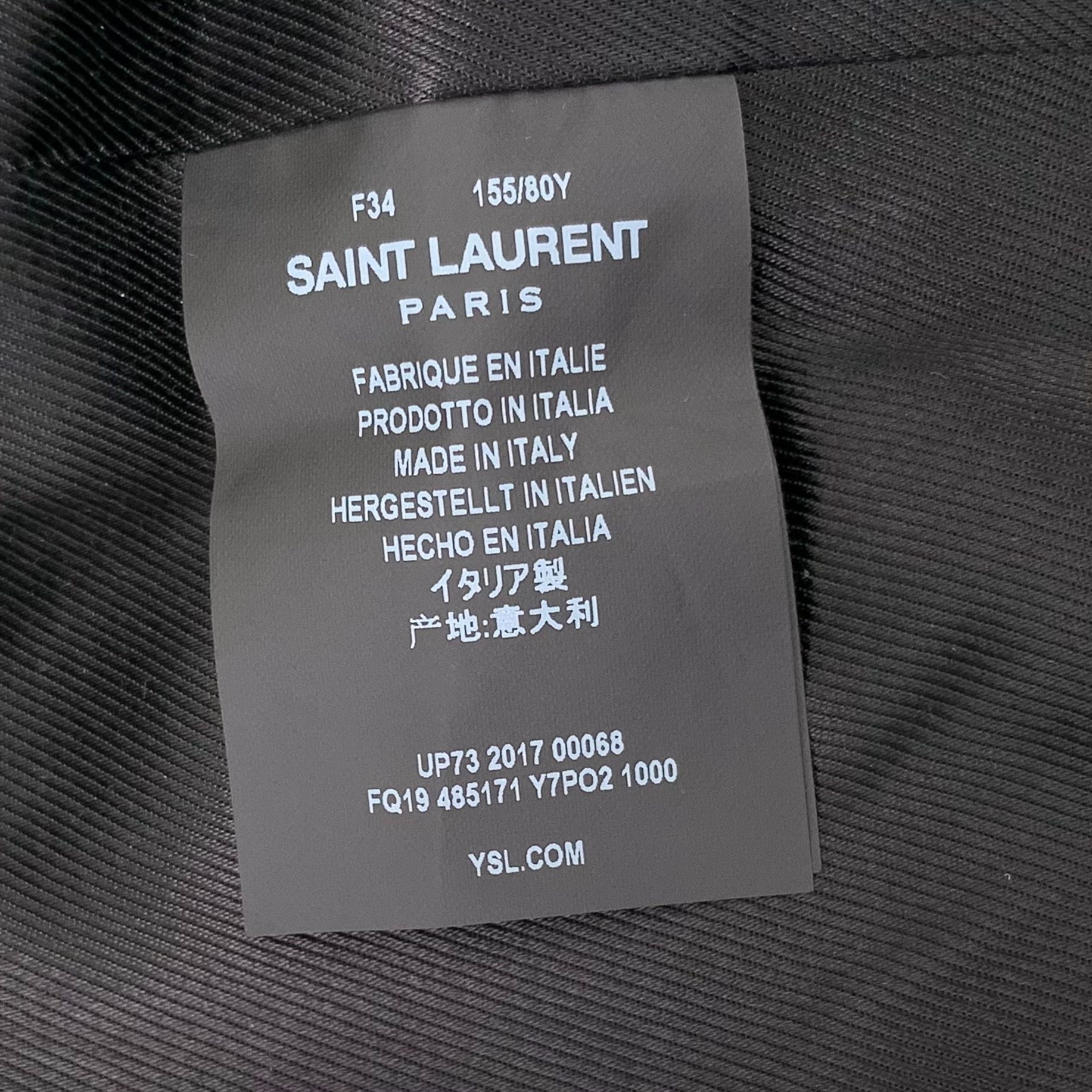 Saint Laurent Paris Saint Laurent Paris Black Shearling Wool Jacket F34 Size M / US 6-8 / IT 42-44 - 6 Thumbnail