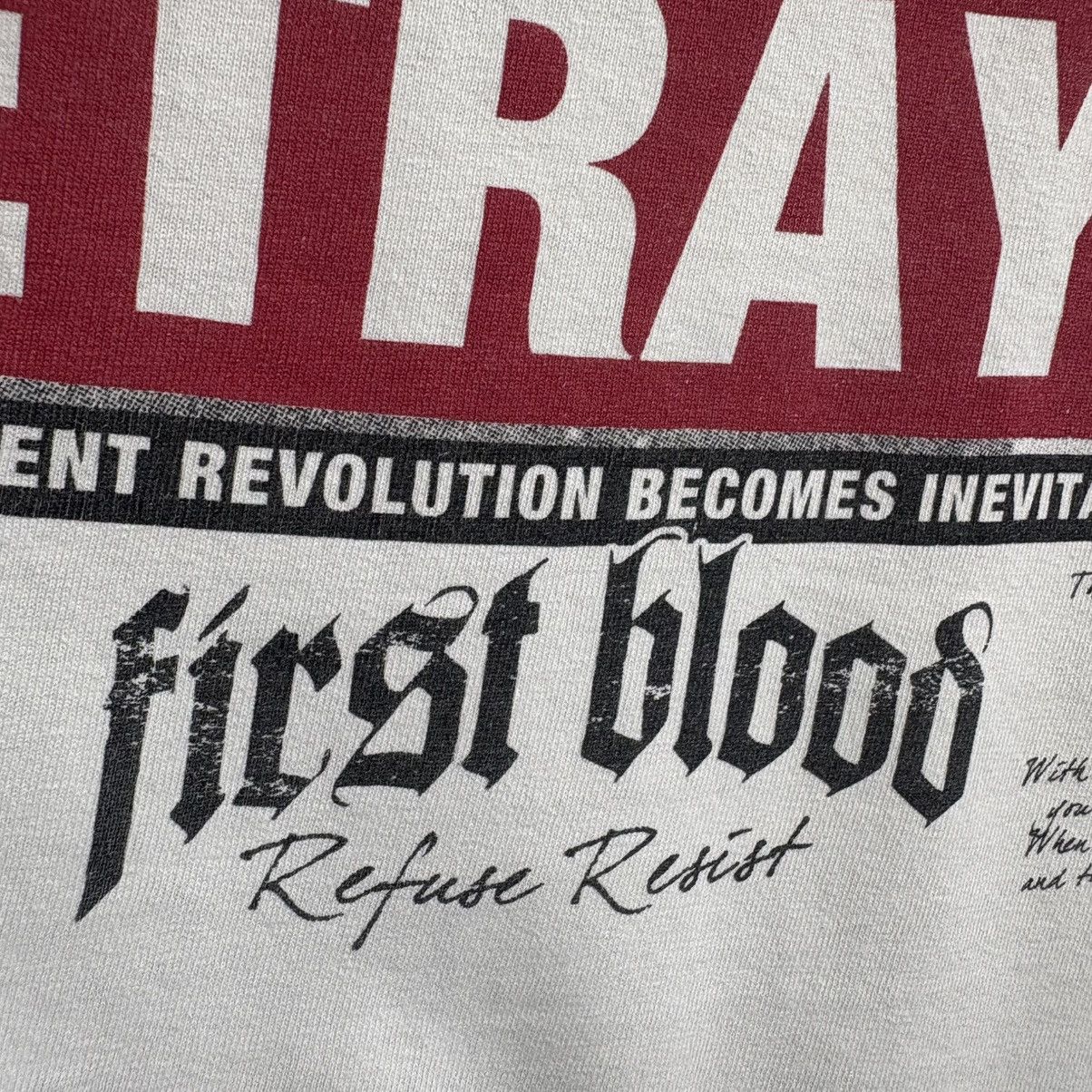 Band Tees Vintage First Blood Silence Is Betrayal Hardcore Band Tee Size US L / EU 52-54 / 3 - 2 Thumbnail