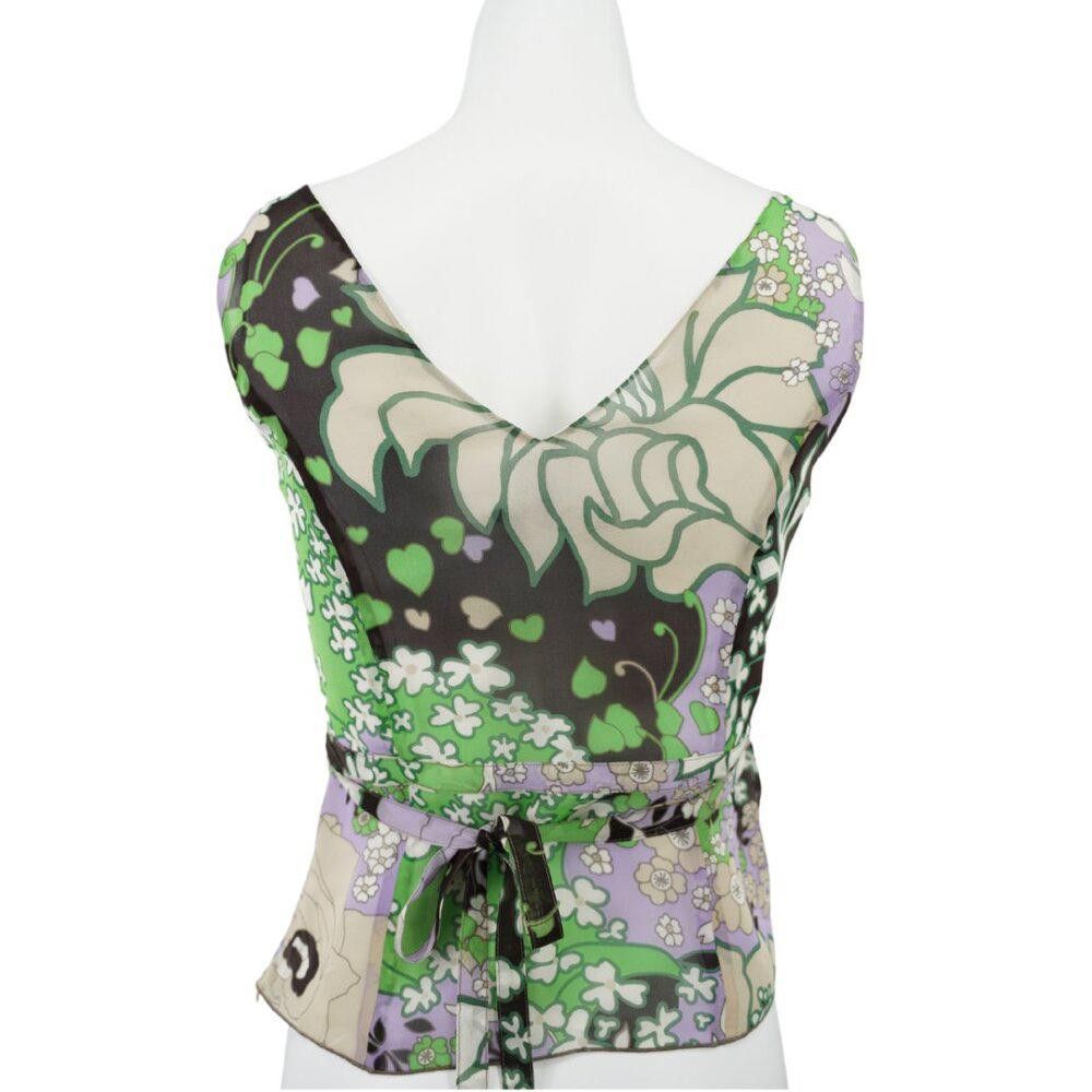 Designer Ectetera Tie Waist Floral Tank Size 0/XS Size XS / US 0-2 / IT 36-38 - 8 Thumbnail