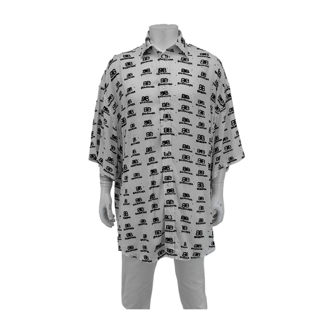Balenciaga Balenciaga BB Logo Print Shirt Size S Size US S / EU 44-46 / 1 - 1 Thumbnail