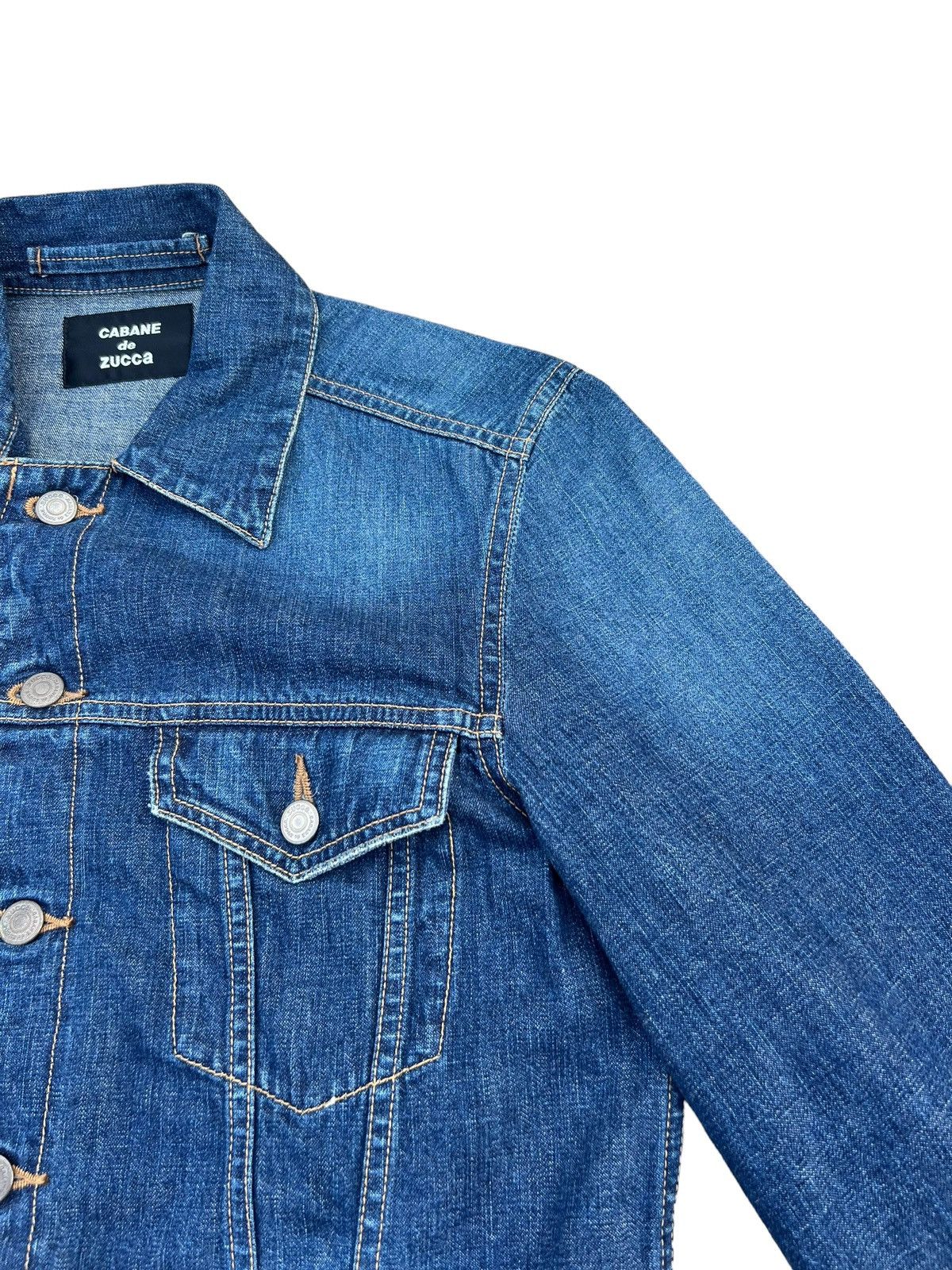 CABANE de ZUCCa Cabane de Zucca Japan Button Zip Denim Trucker Jacket Size US S / EU 44-46 / 1 - 7 Thumbnail