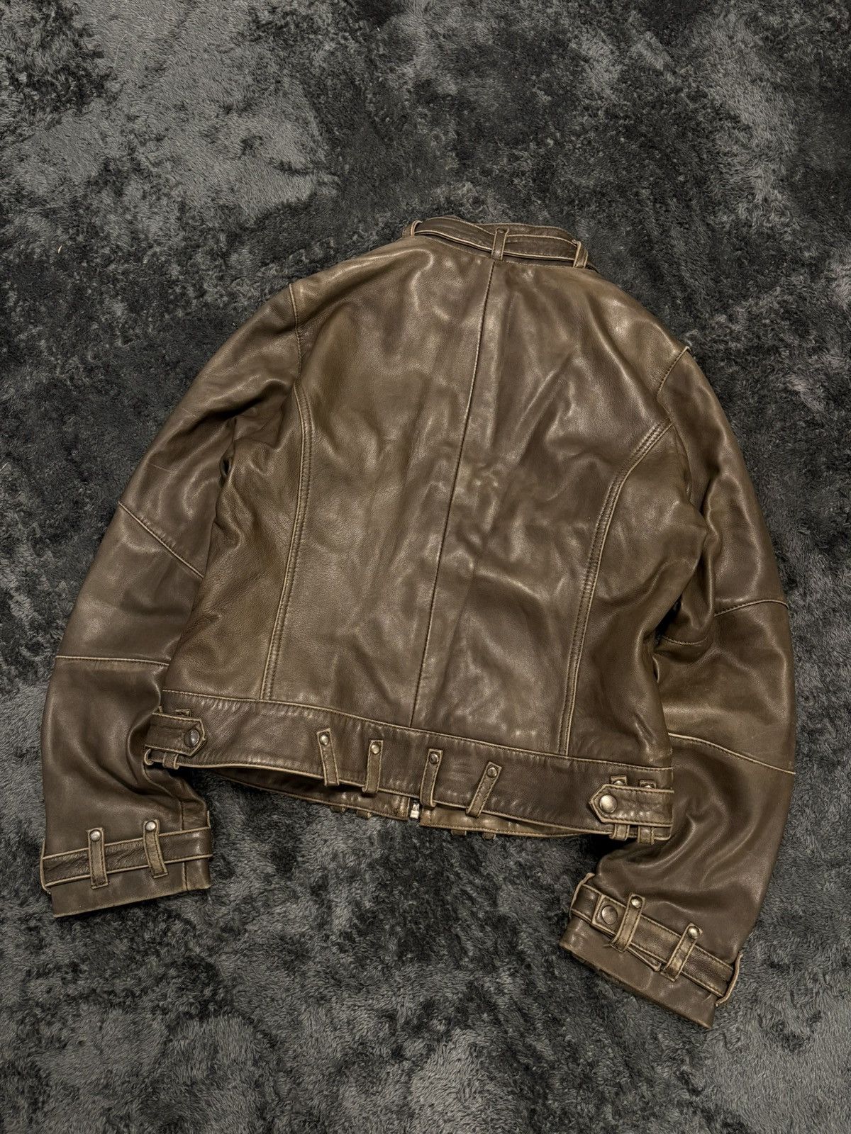Hysteric Glamour 00s Multipocket Avant Garde Leather Y2K Jacket Size L / US 10 / IT 46 - 6 Thumbnail