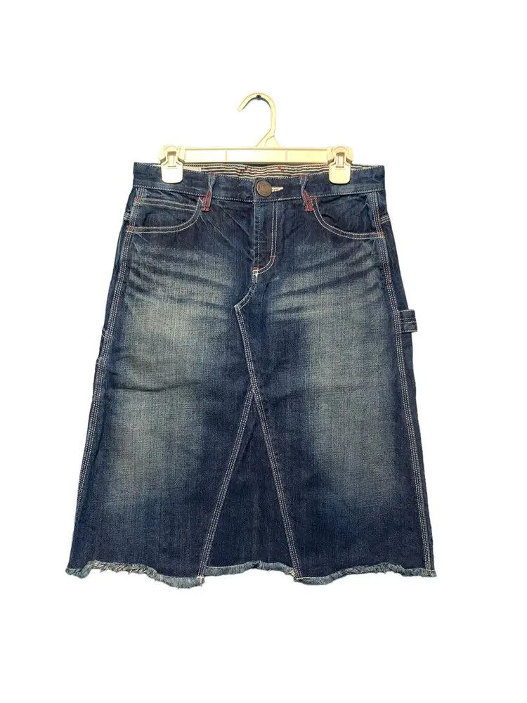 Japanese Brand Betty smith japan carpenter buckle back denim skirt Size 30" / US 8 / IT 44 - 3 Thumbnail