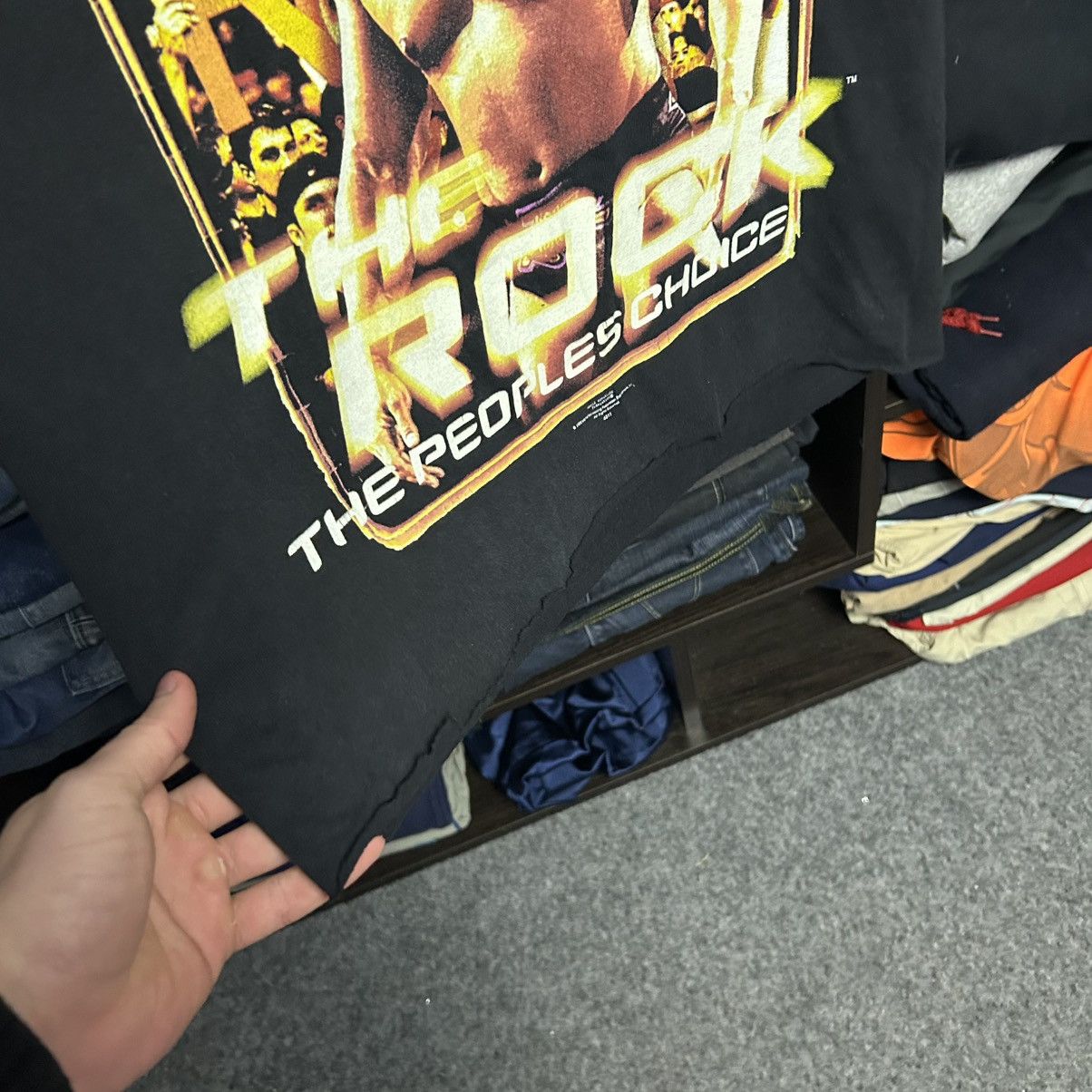 WWE Vintage WWE wrestling The Rock 1999 big logo movie sleeveles Size US M / EU 48-50 / 2 - 5 Thumbnail