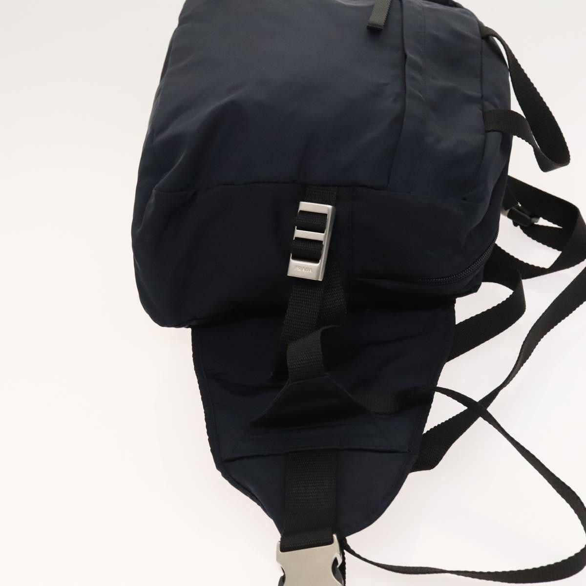 Prada PRADA Backpack Nylon Navy Silver Size ONE SIZE - 4 Thumbnail