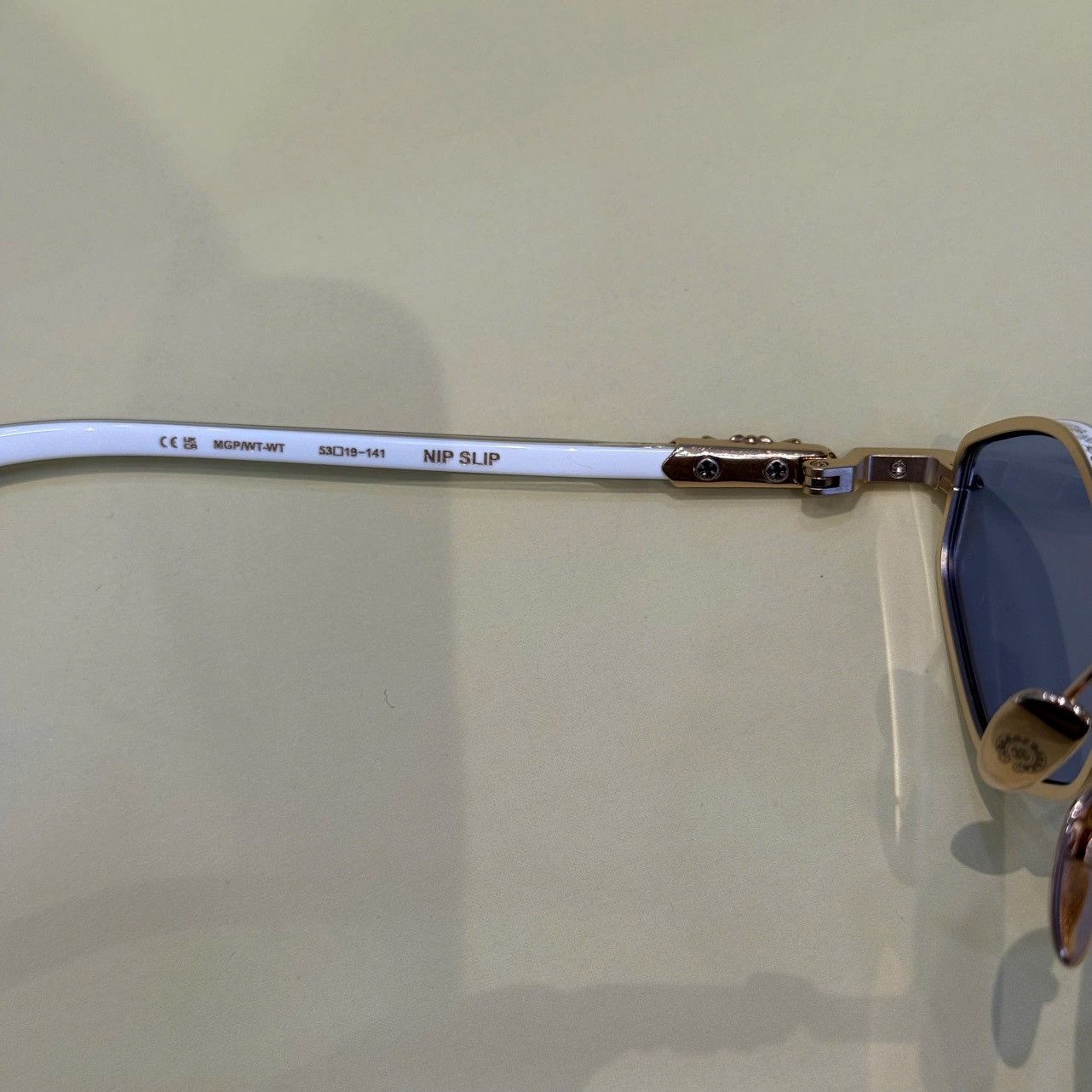 Chrome Hearts CHROME HEARTS NIP SLIP Matte Gold Plated/White-White Size ONE SIZE - 5 Thumbnail