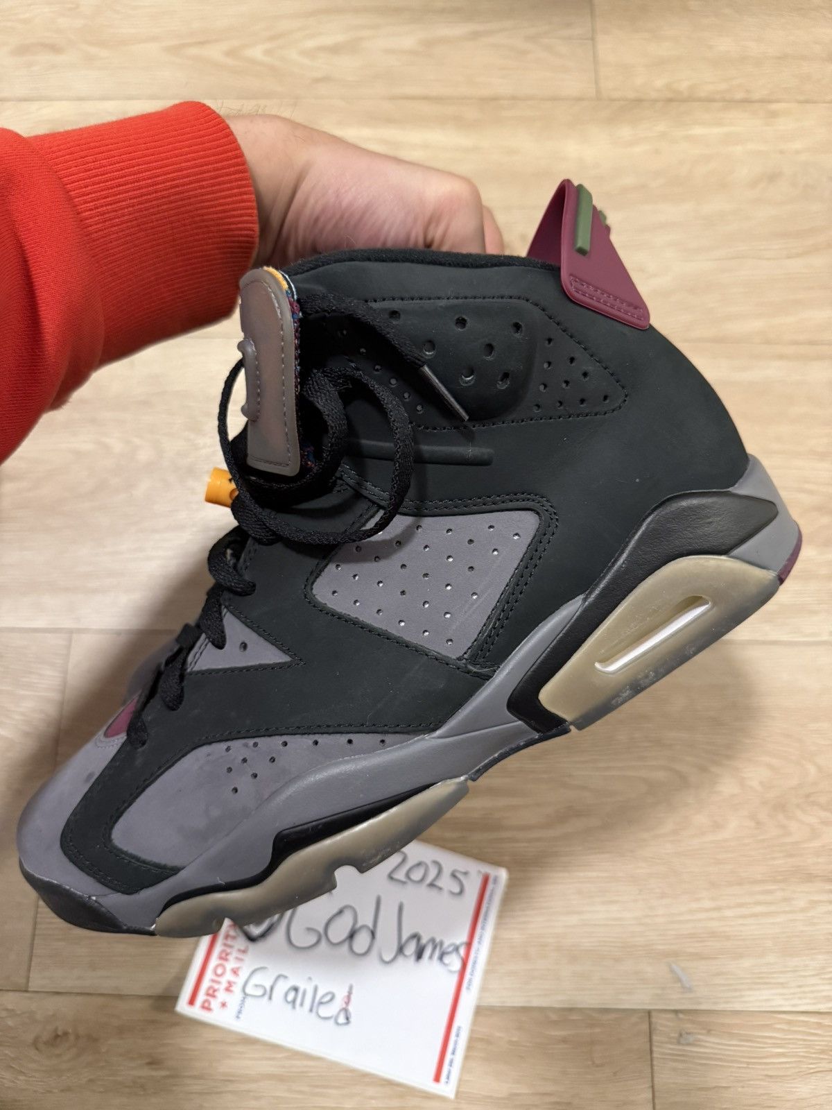 Nike Jordan 6 Bordeaux Size US 9.5 / EU 42-43 - 7 Thumbnail