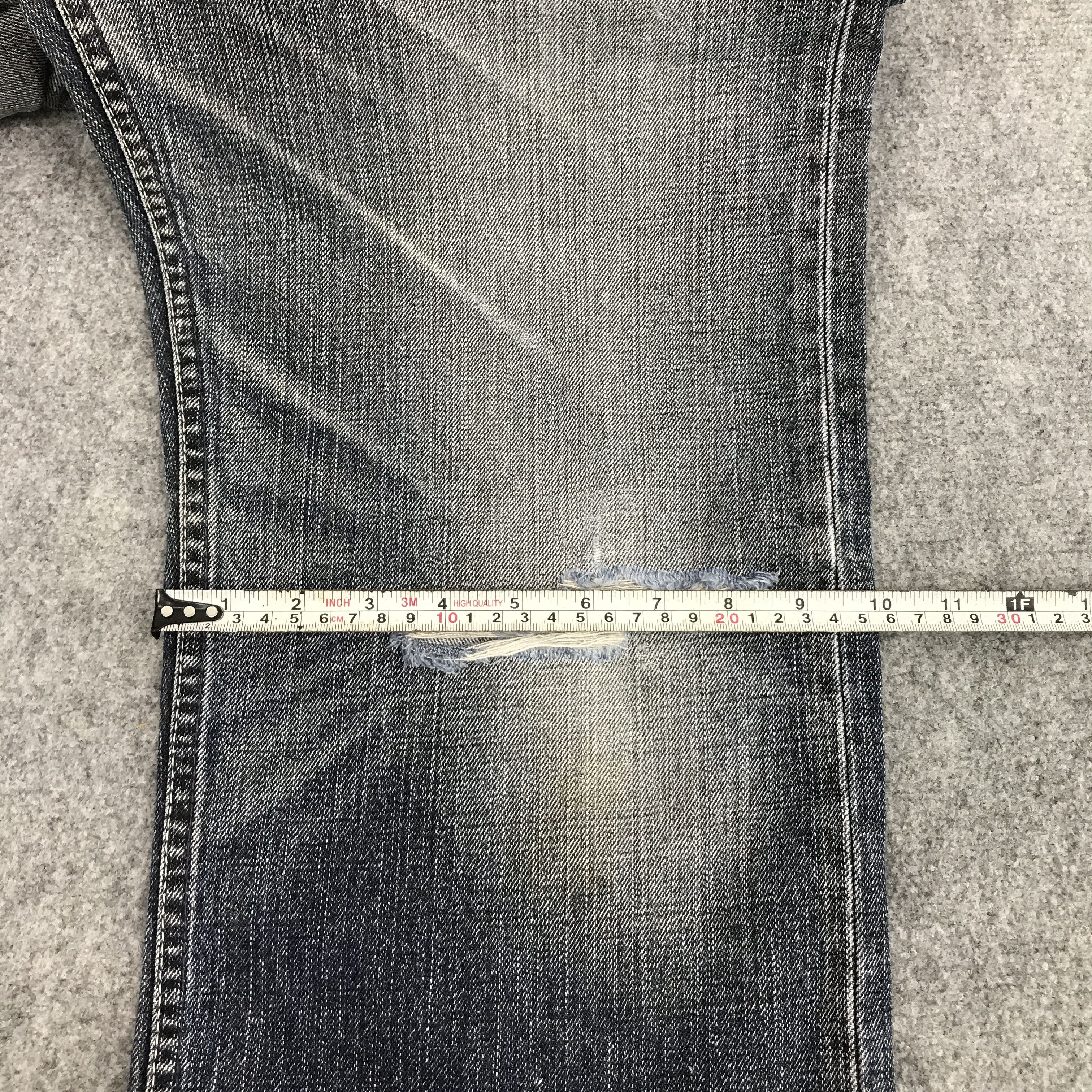 Japanese Brand × Levi's LEVI'S JAPAN DISTRESSED BLACK FADED JEANS Size US 33 - 12 Thumbnail