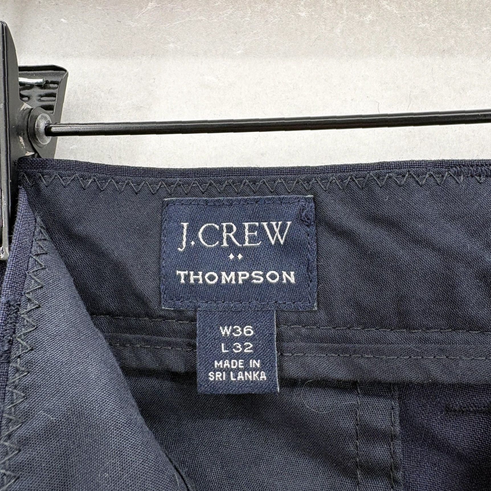 J.Crew J.CREW Thompson Pants Mens 36x28 Wool Blend Tapered Dress Slim Flat Front Blue Four Season Business Formal Size US 36 / EU 52 - 4 Thumbnail