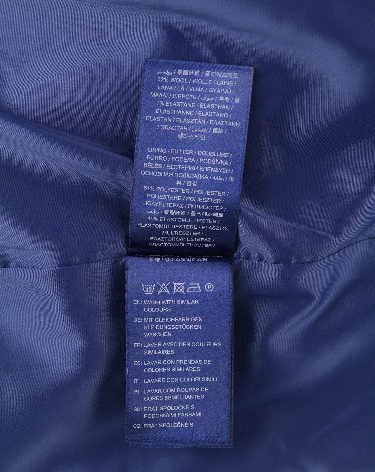 Gant FLANNEL FLARE EU36 Dark Blue Wool Blend Skirt 85356 Size 26" / US 2 / IT 38 - 9 Thumbnail