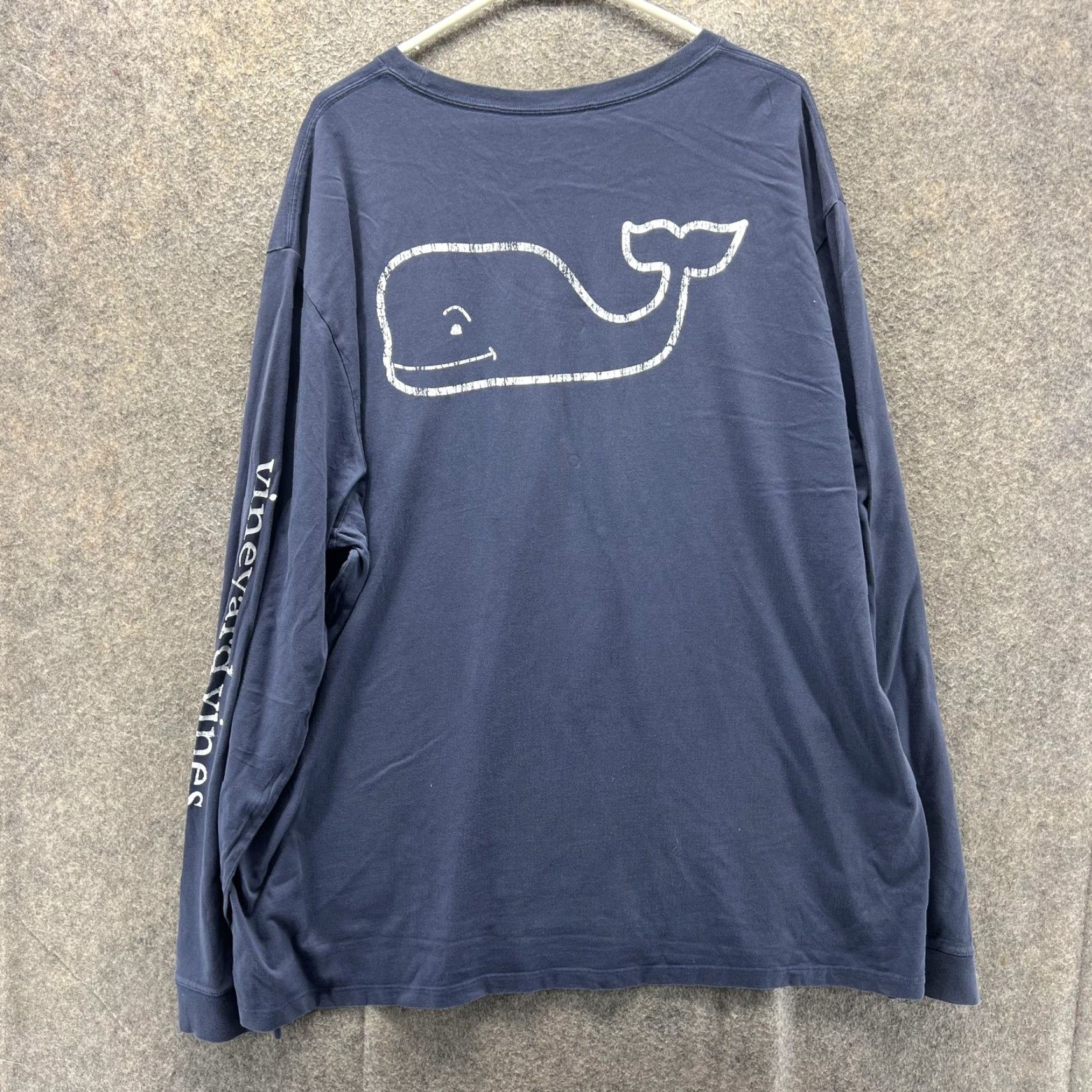 Vineyard Vines Vineyard Vines Shirt Mens 2XL Blue Long Sleeve Pocket Whale Graphic Tee Size US XXL / EU 58 / 5 - 2 Thumbnail