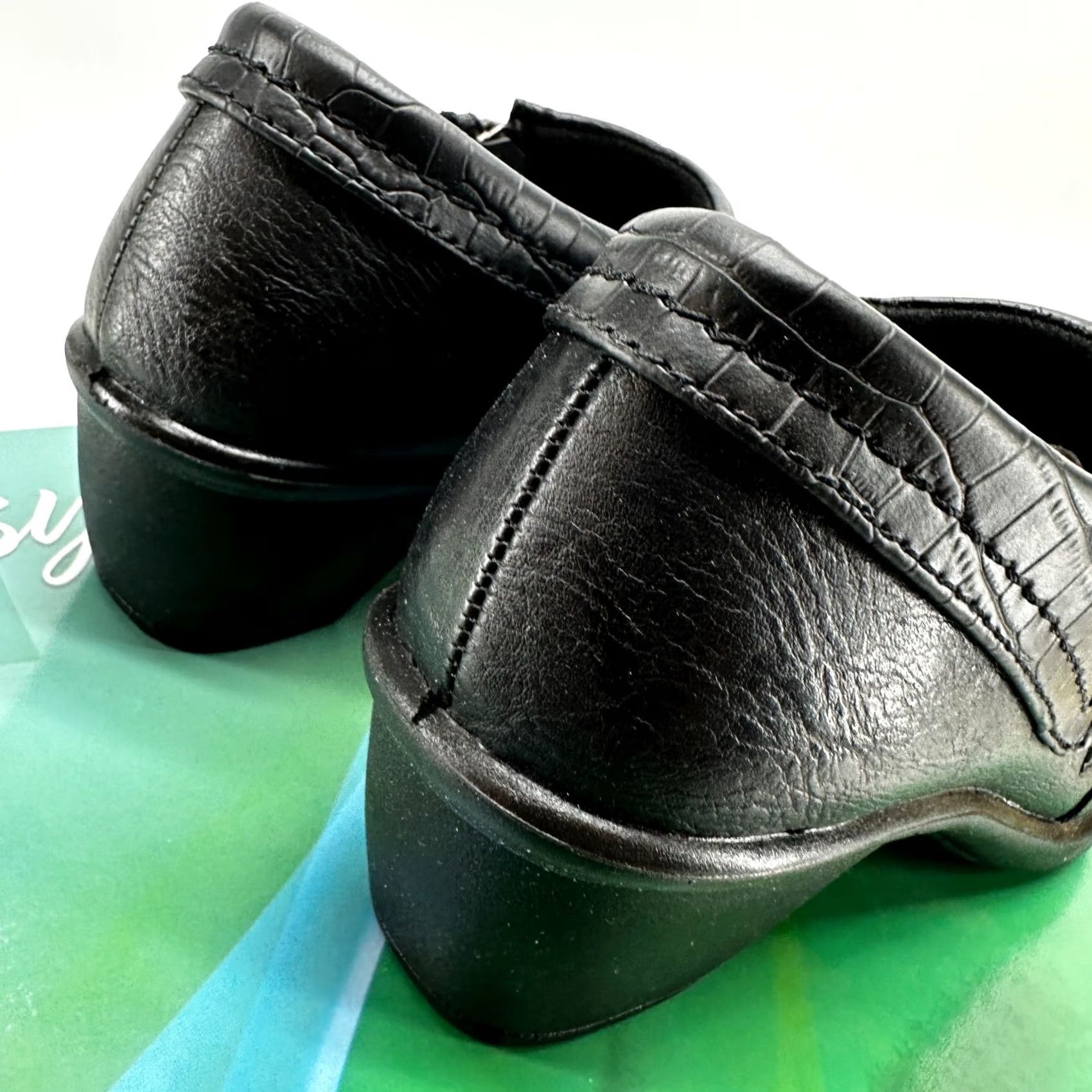 Vintage Easy Street Darcy Bootie Black Women's Size 6.5 N Leather Side Zipper New Size US 7 / IT 37 - 6 Thumbnail