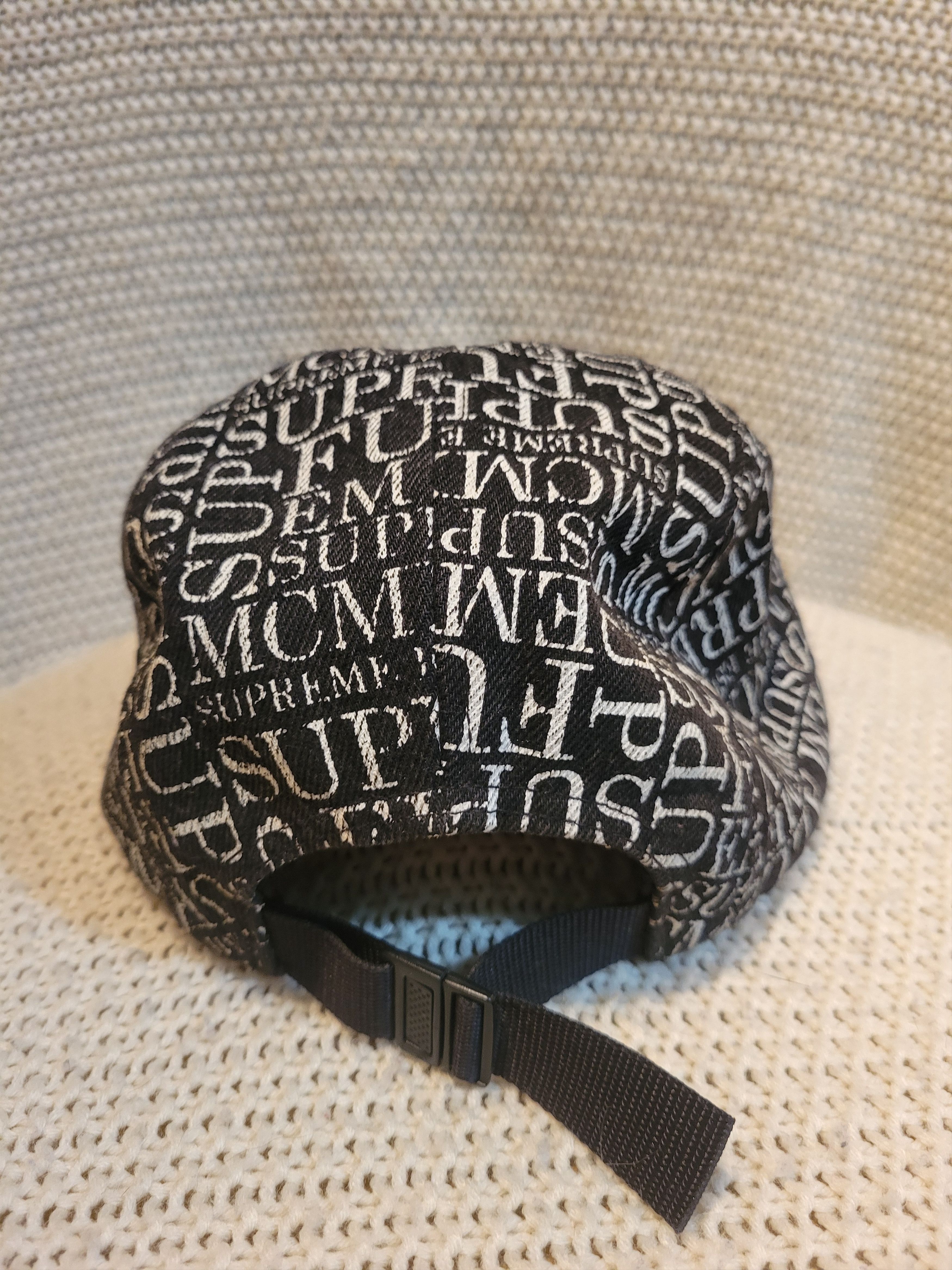 Supreme Supreme Fu*k Em ALL Denim Camp Cap Size ONE SIZE - 5 Thumbnail