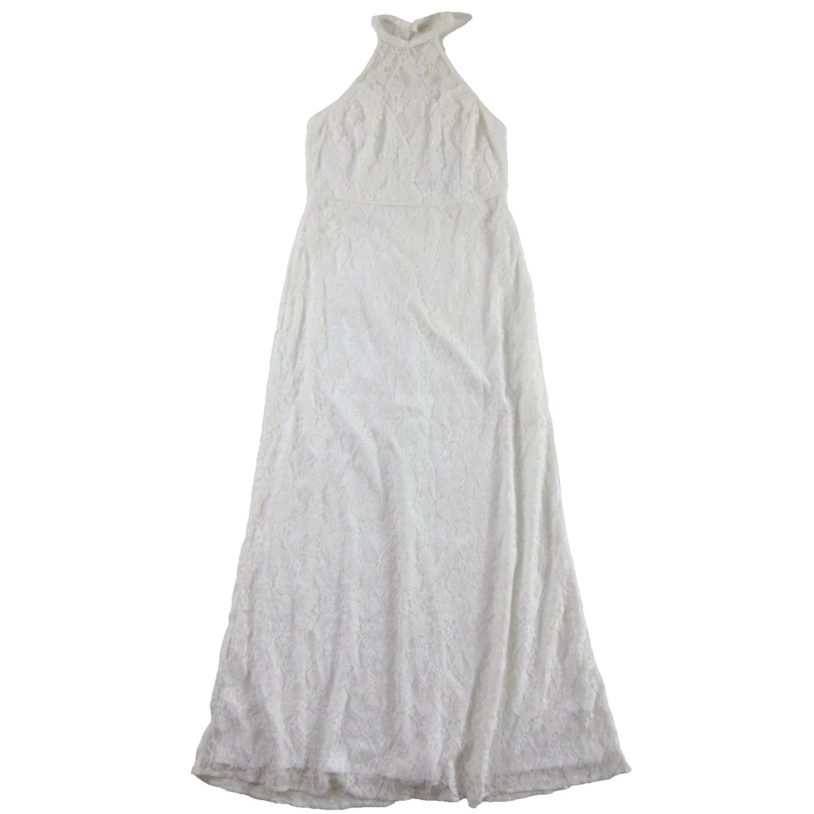 Lulus Lulus Dress NWT Ivory Lace Sleeveless Long Halter Mock Neck Wedding XL Size XL / US 12-14 / IT 48-50 - 7 Thumbnail