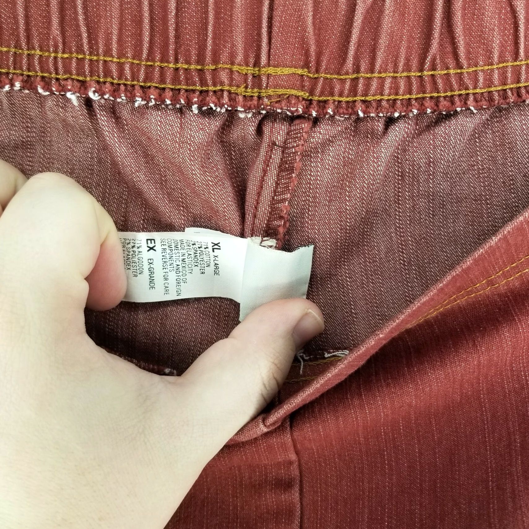 Faded Glory Faded Glory Pants Women's Elastic Waist Red XL Womens Size 40" / US 18 - 4 Thumbnail