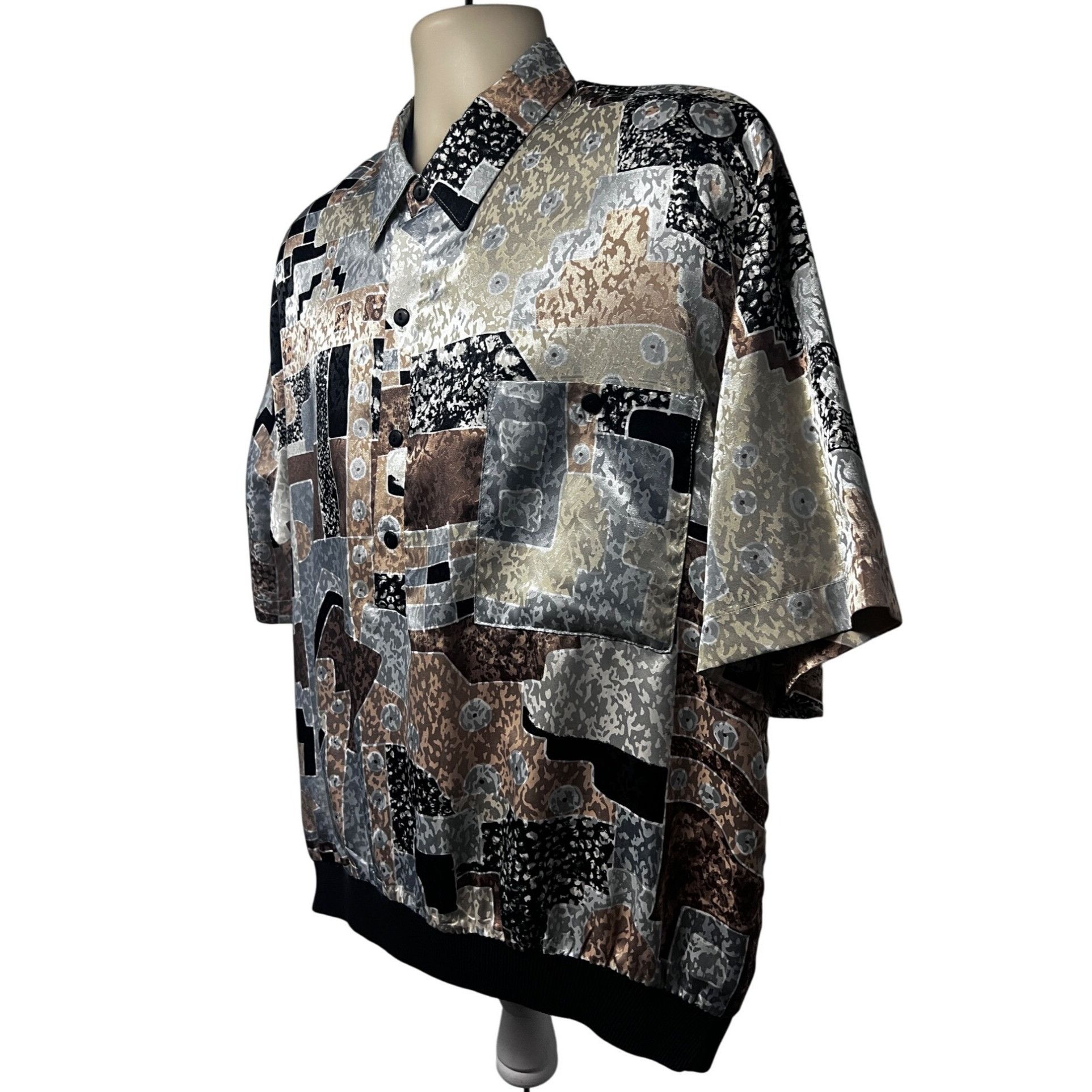 Vintage Alan Stuart Vintage Wearable Art 70s Disco Pullover Polo Shi Size US XL / EU 56 / 4 - 1 Thumbnail