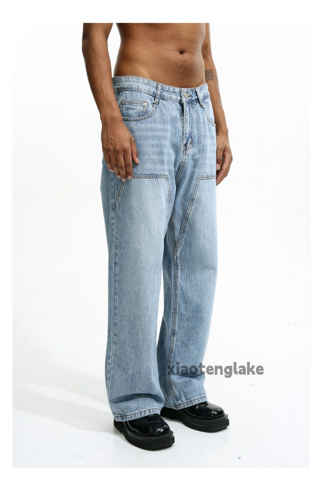 Jean × Vintage washed faded loose utility carpenter hiphop jeans Size US 30 / EU 46 - 7 Thumbnail