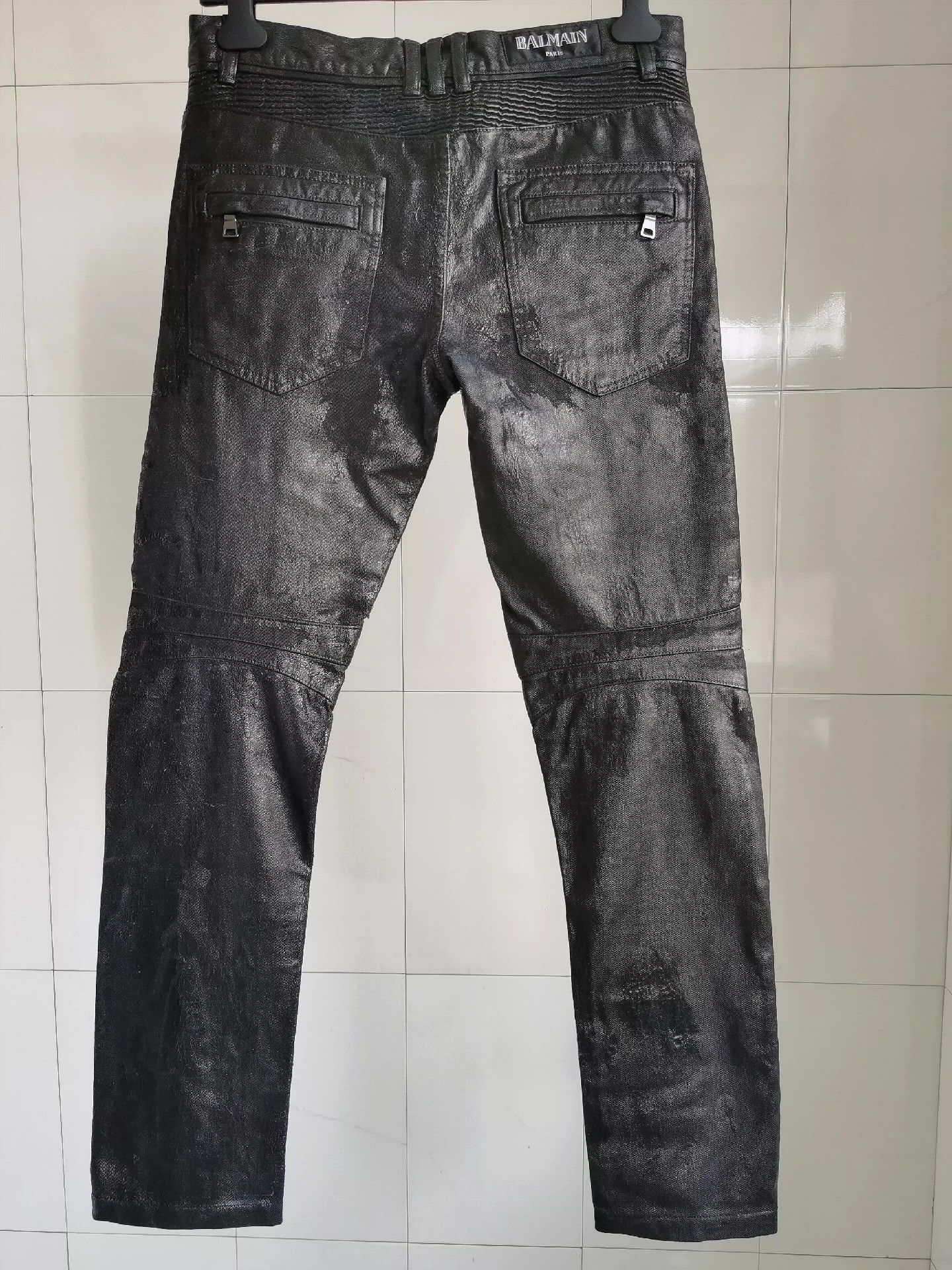 Balmain Balmain Balmain Coating and brushing glue to make old jean Size US 30 / EU 46 - 2 Thumbnail