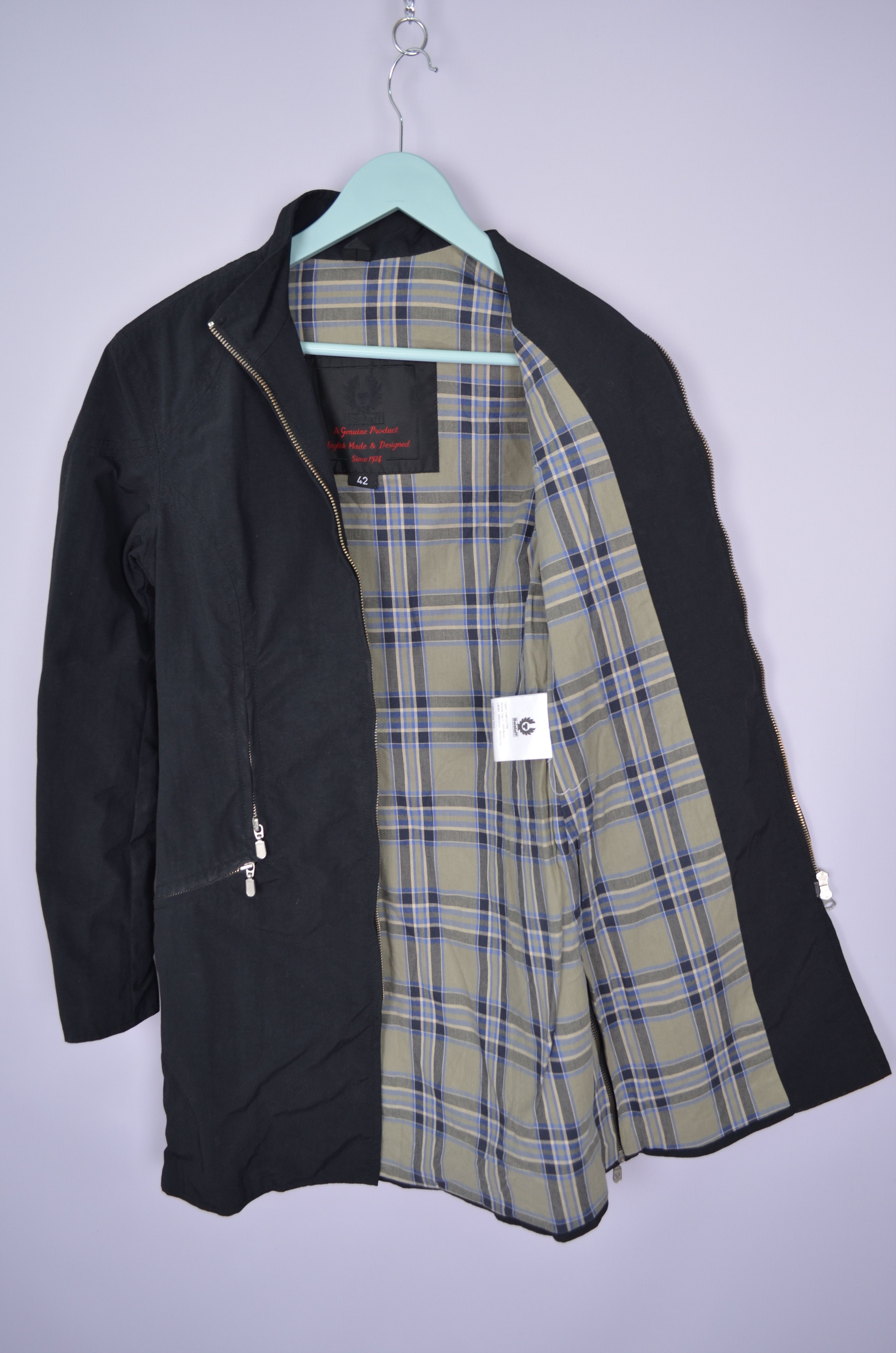 Belstaff × Designer Belstaff Womens Nylon Black Parka Jacket Size 42 Full Zip Size M / US 6-8 / IT 42-44 - 11 Thumbnail