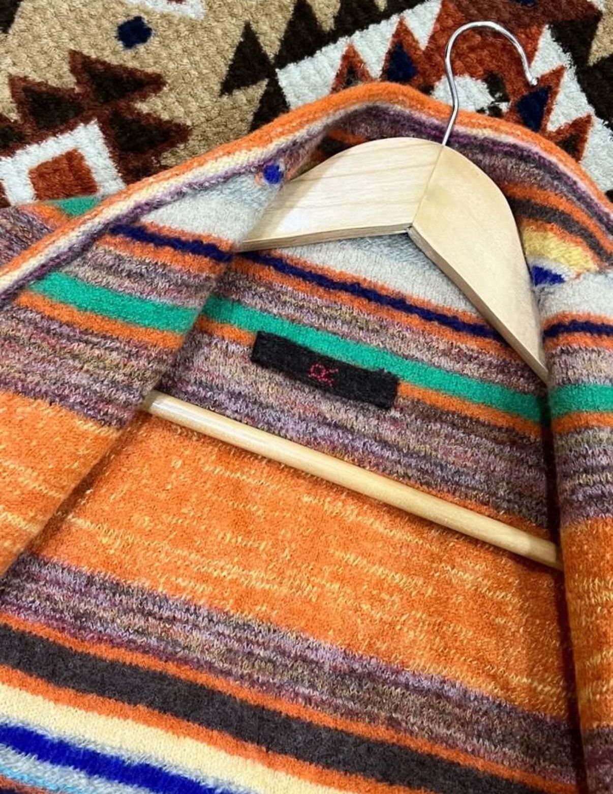 45rpm 45 RPM Navajo Native Cardigan Button Less Kapital Style Rare Size US M / EU 48-50 / 2 - 5 Thumbnail