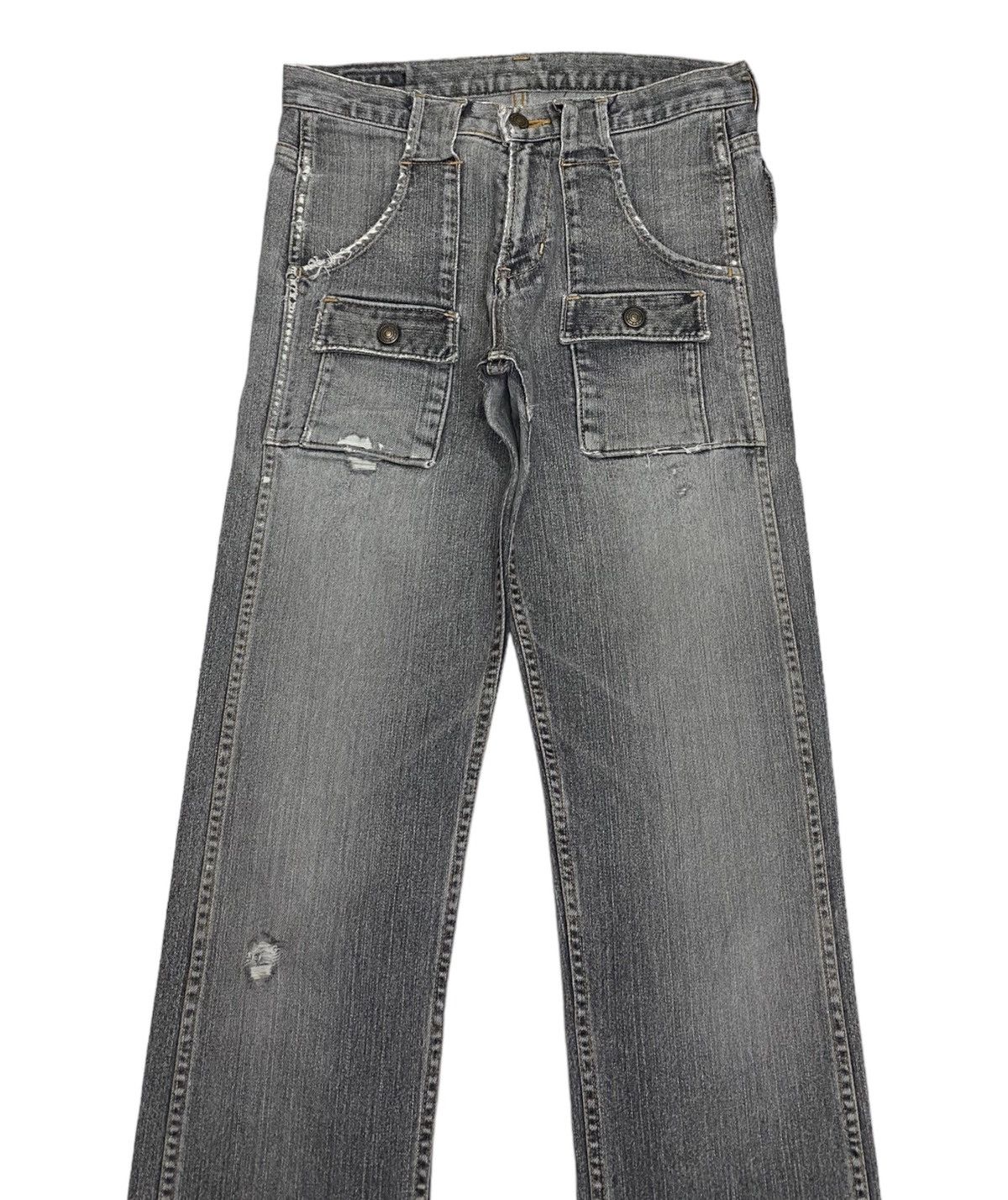 If Six Was Nine 🔥GL HEART DENIM BUSH PANTS DISTRESSED DENIM Size US 28 / EU 44 - 3 Thumbnail