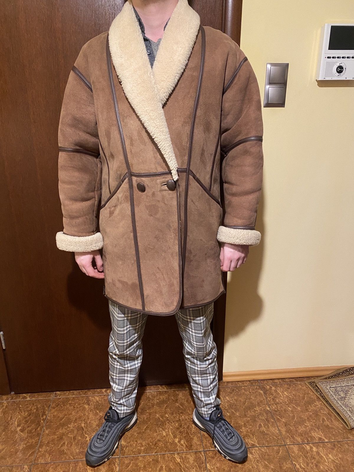 Vintage Hide Society genuine sheepskin jacket Size US XL / EU 56 / 4 - 2 Thumbnail