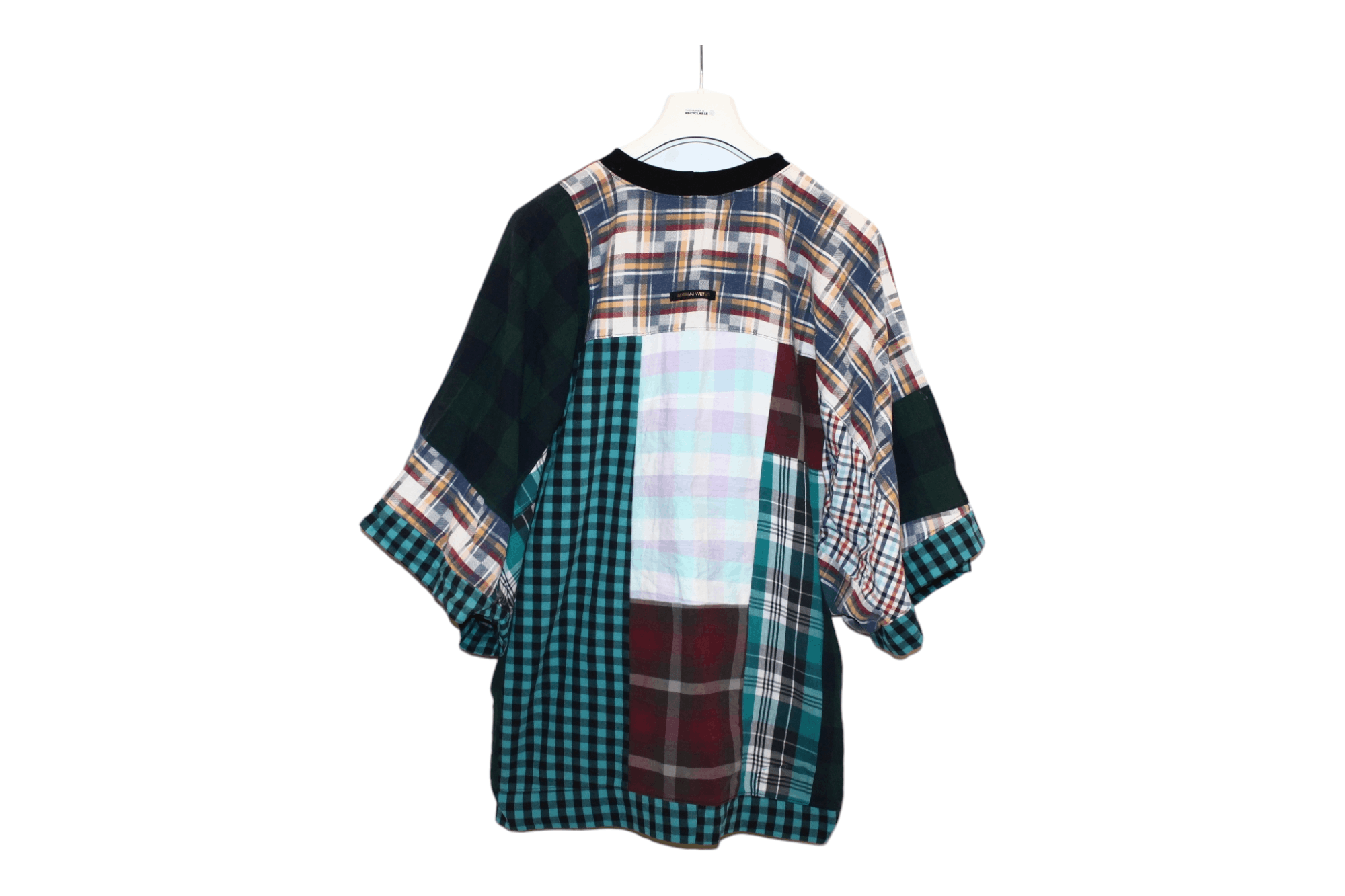 20471120 💥 Adrian Weiss Berlin Kimono Crazy Patchwork Oversized Tee Size L / US 10 / IT 46 - 2 Thumbnail