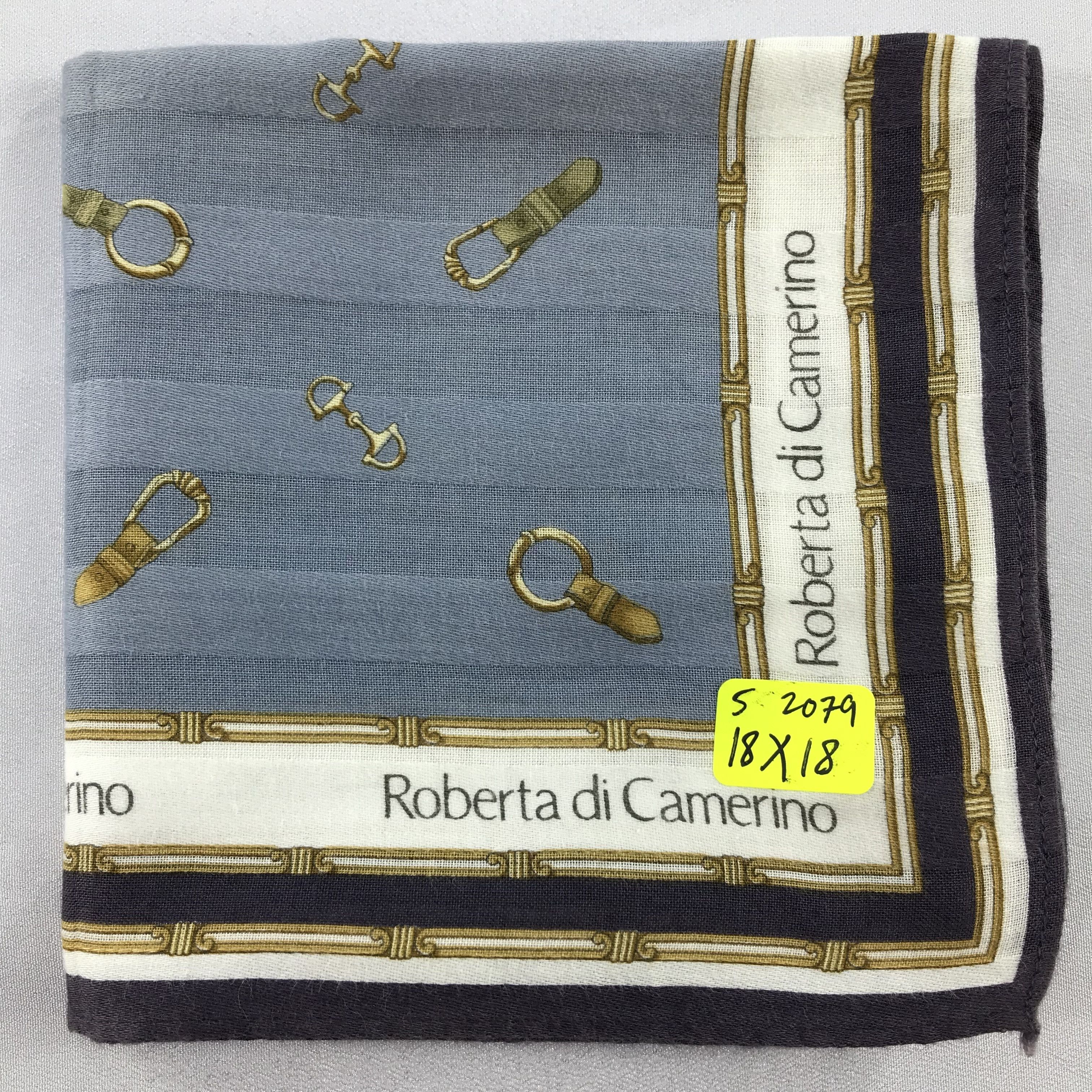 Roberta di Camerino × Vintage Roberta Di Camerino Bandana /Handkerchief/Neckerchief -S2079 Size ONE SIZE - 5 Thumbnail