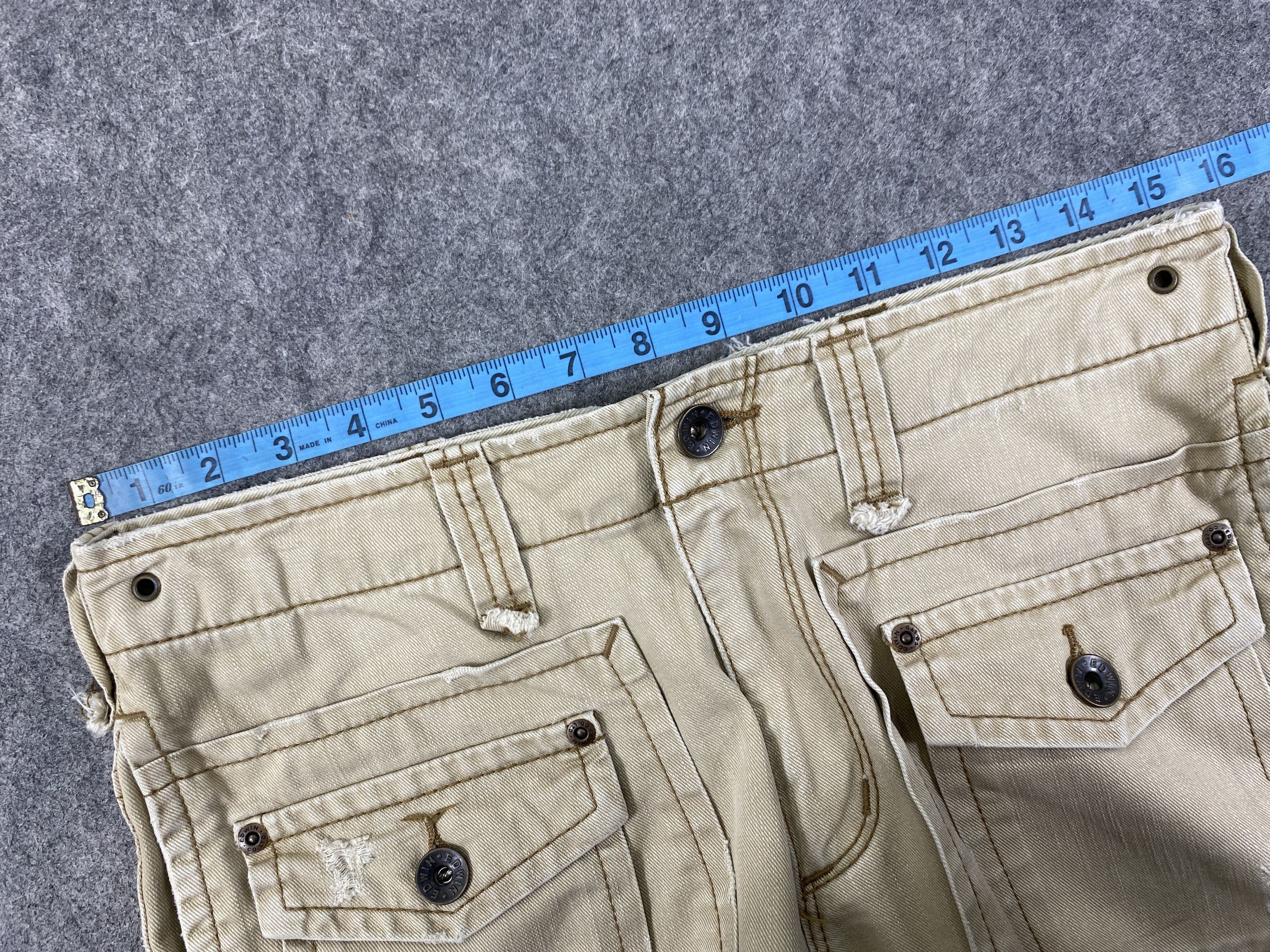 If Six Was Nine Japanese Brand Edwin Multipocket Flare Pants -CP296 Size US 31 - 5 Thumbnail