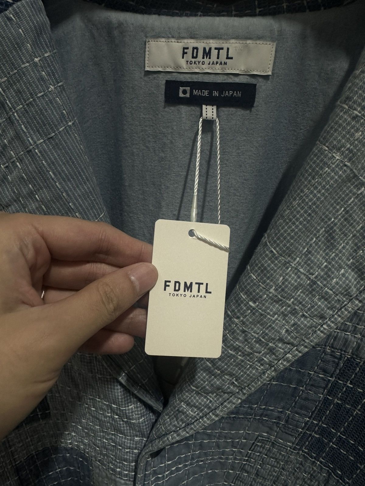 FDMTL Fdmtl Sashiko Lapel Jacket 7years wash Size 46R - 3 Thumbnail