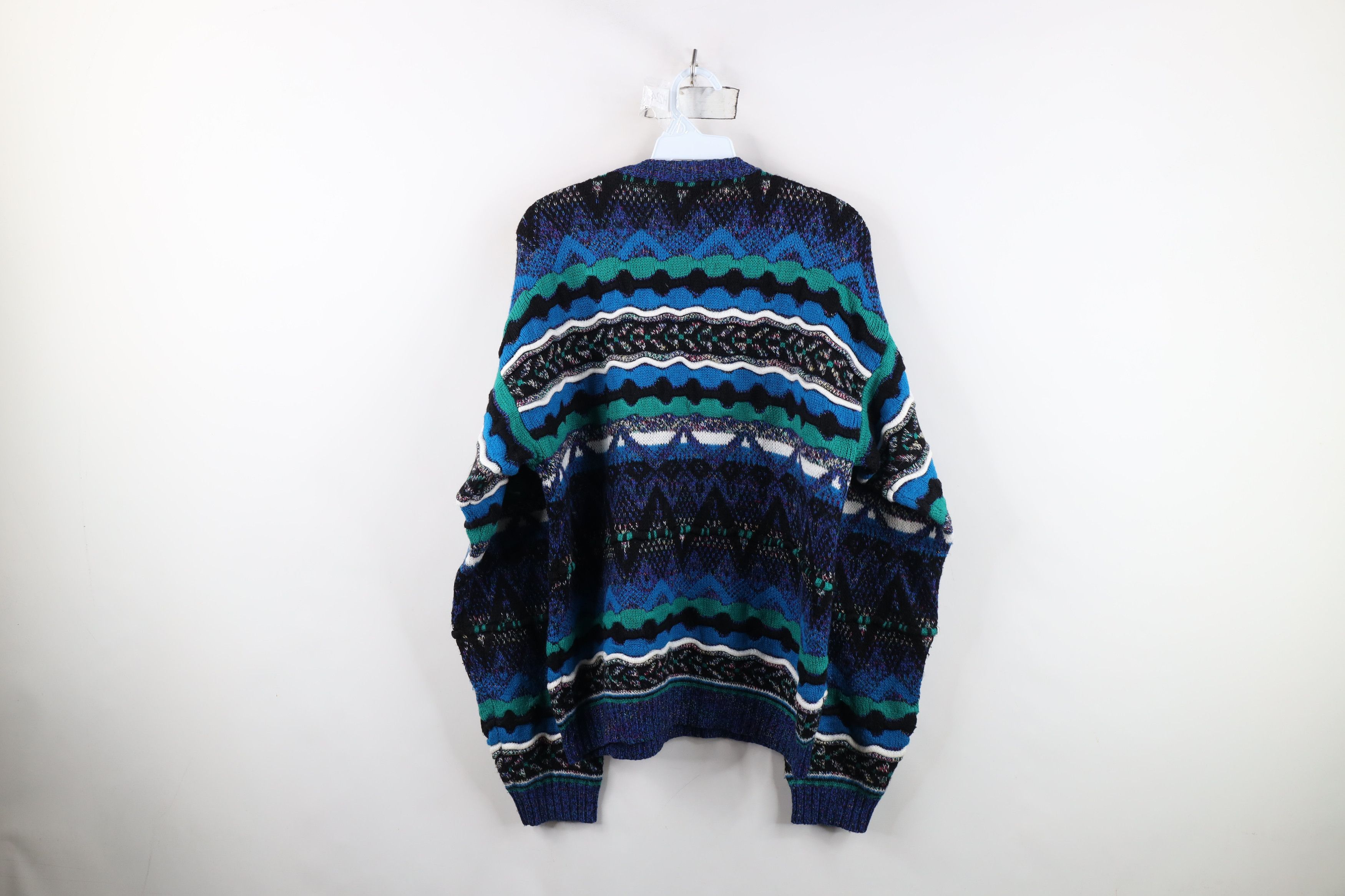 Vintage Vintage 90s Coogi Style Rainbow Knit Crewneck Sweater Size US M / EU 48-50 / 2 - 7 Thumbnail