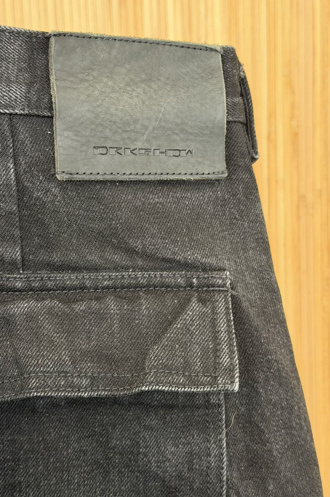 Rick Owens Rick Owens Geth Cargo 16oz Black Black Denim Size US 36 / EU 52 - 6 Thumbnail