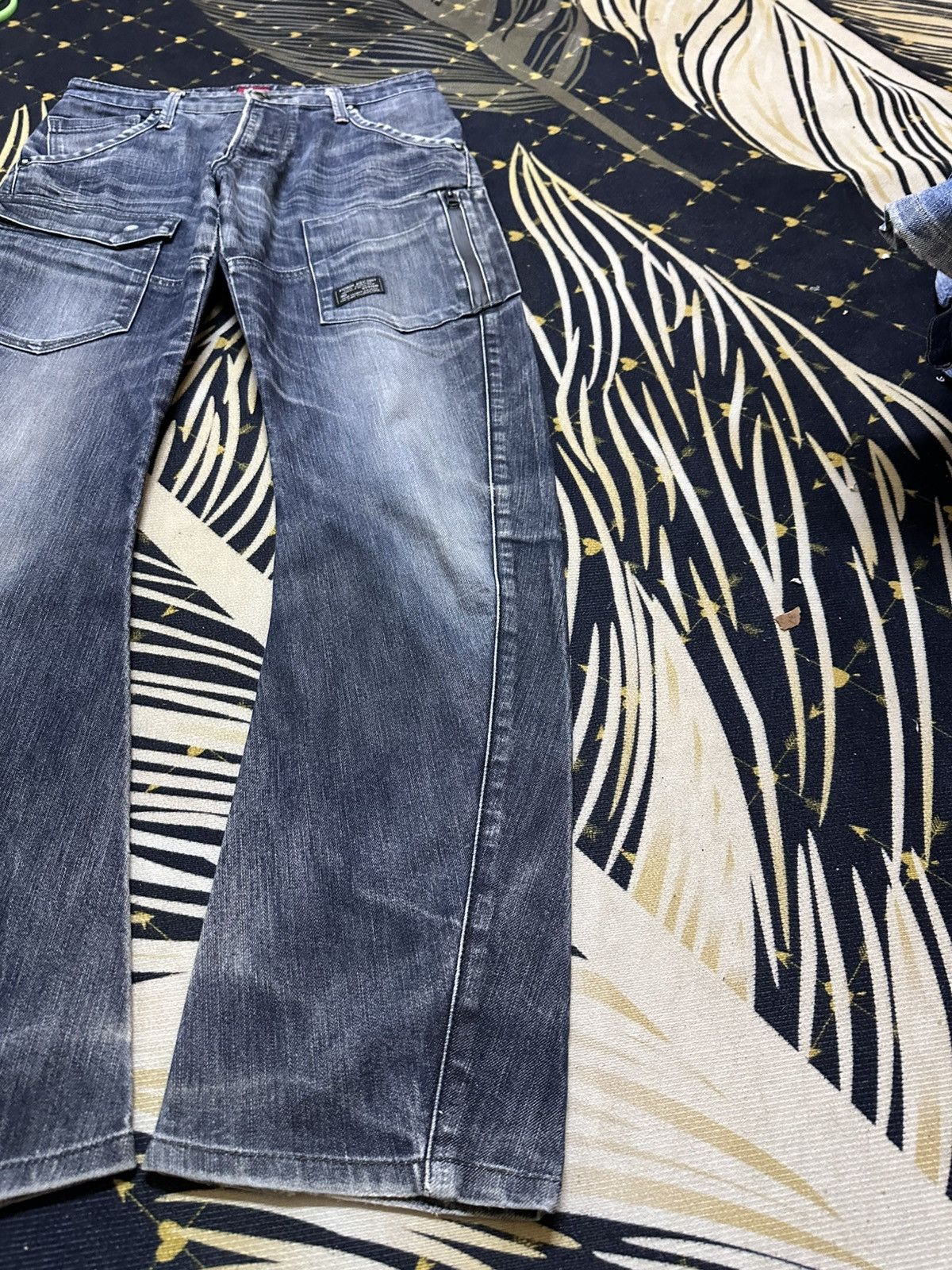 Edwin Vintage Edwin BlueTrip Spiral Leg Cargo Whiskers Denim Size US 29 - 4 Thumbnail