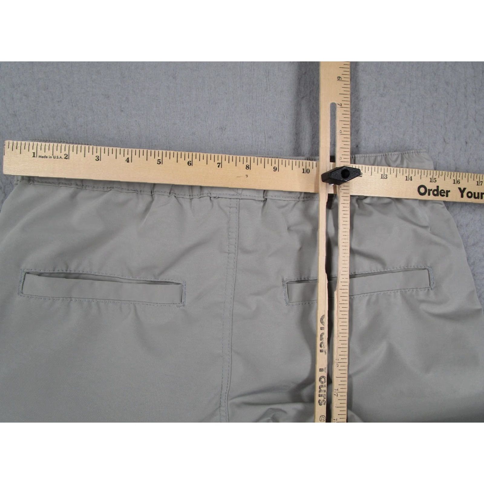 Vintage Smoke Rise Pants Mens Small Gray OD Series Cargo Joggers Drawstring Polyester Size US 29 - 5 Thumbnail
