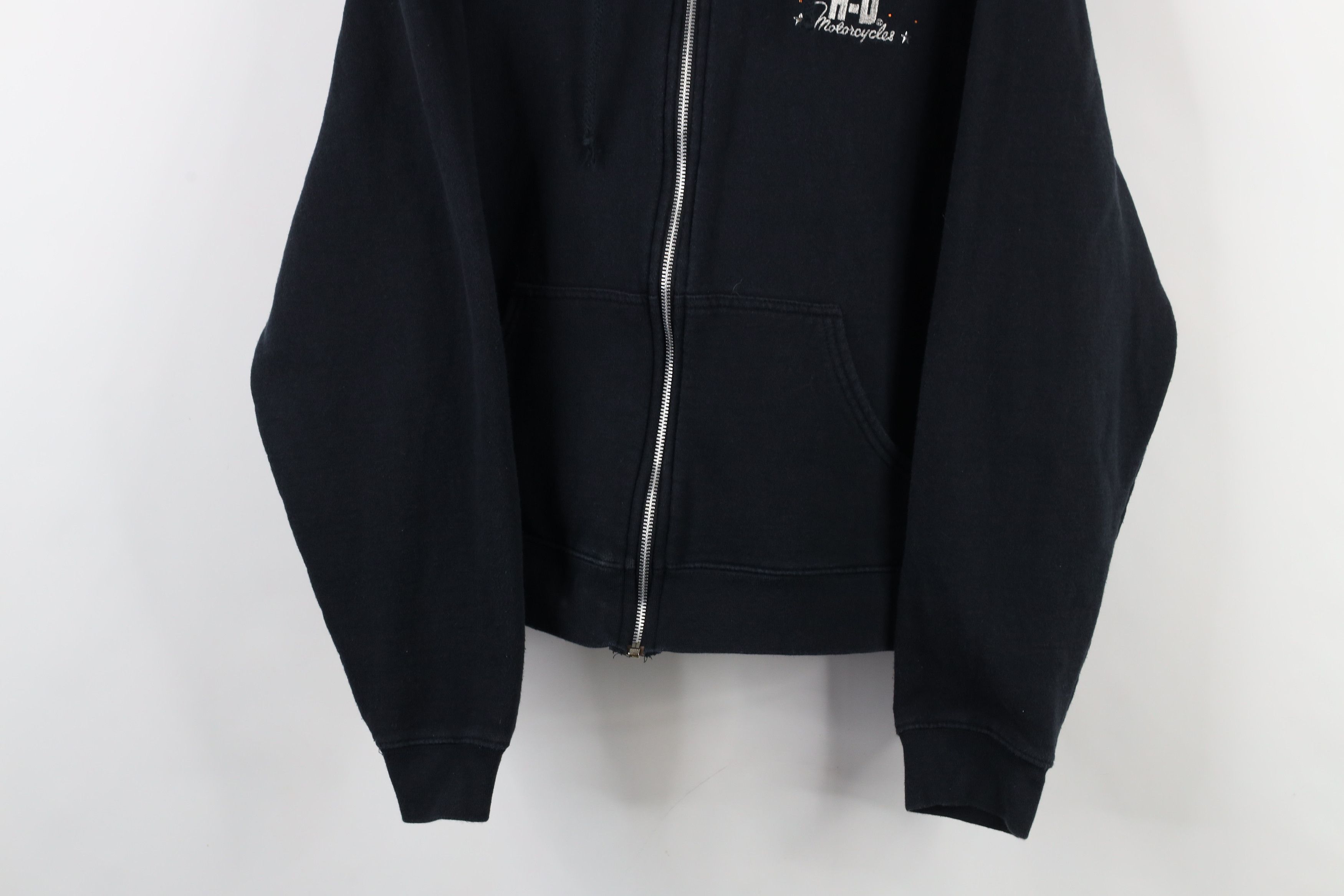 Harley Davidson × Vintage Vintage Y2K Harley Davidson Sequin Star Full Zip Hoodie Size XL / US 12-14 / IT 48-50 - 3 Thumbnail