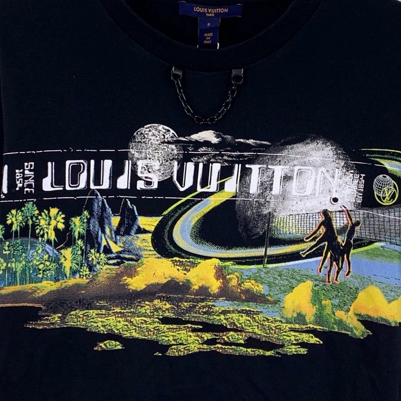 Louis Vuitton Louis Vuitton 22 black planet monogrammed chain cotton cre Size US S / EU 44-46 / 1 - 4 Thumbnail