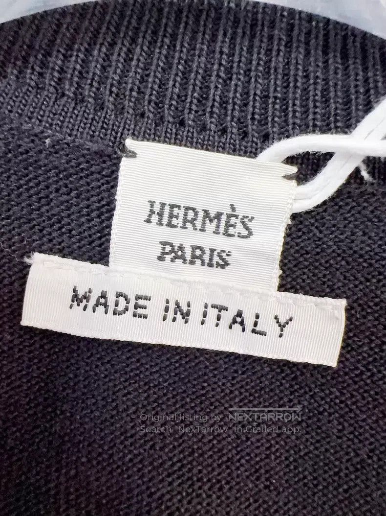 Hermes Hermes Black dark pattern all-over print short-sleeved top Size XXS / US 00 / IT 34 - 5 Thumbnail