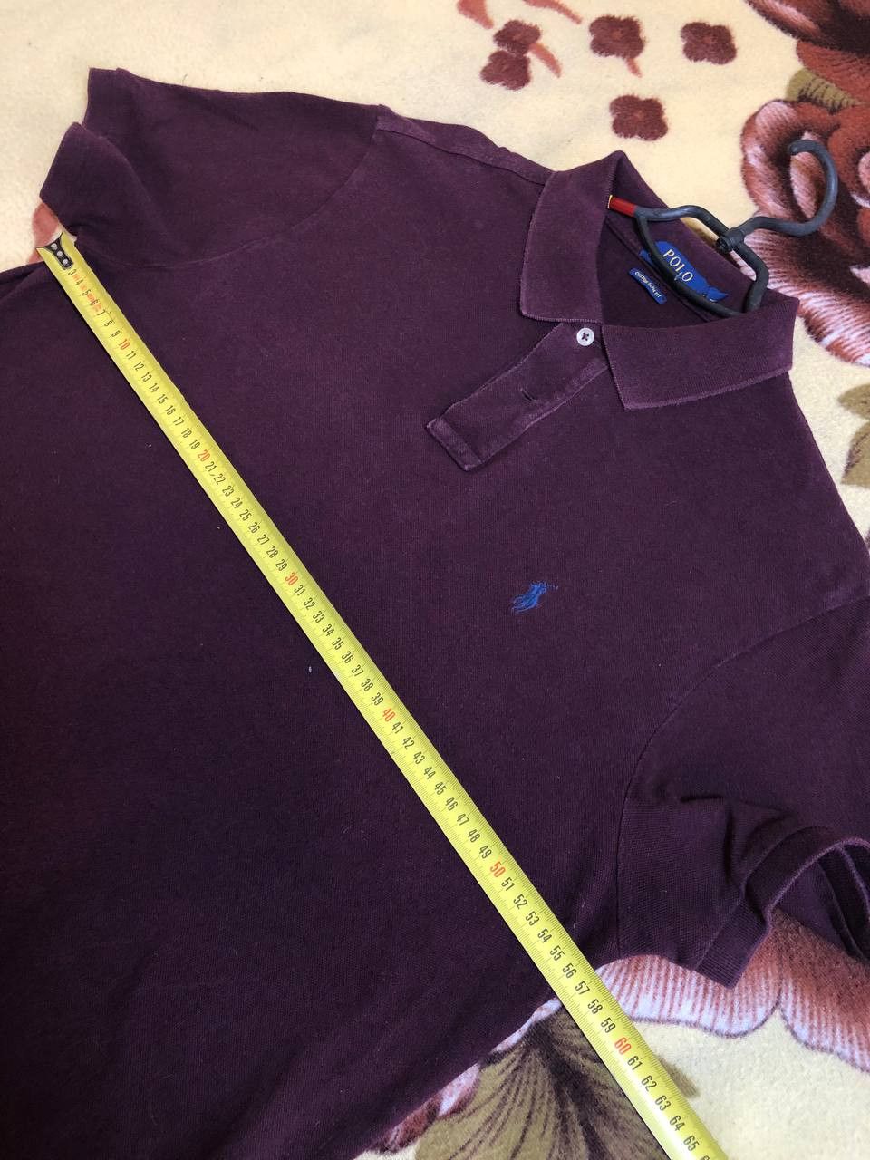 Polo Ralph Lauren Polo Ralph Lauren Custom Slim Polo T Shirt Burgundy Size US L / EU 52-54 / 3 - 8 Thumbnail