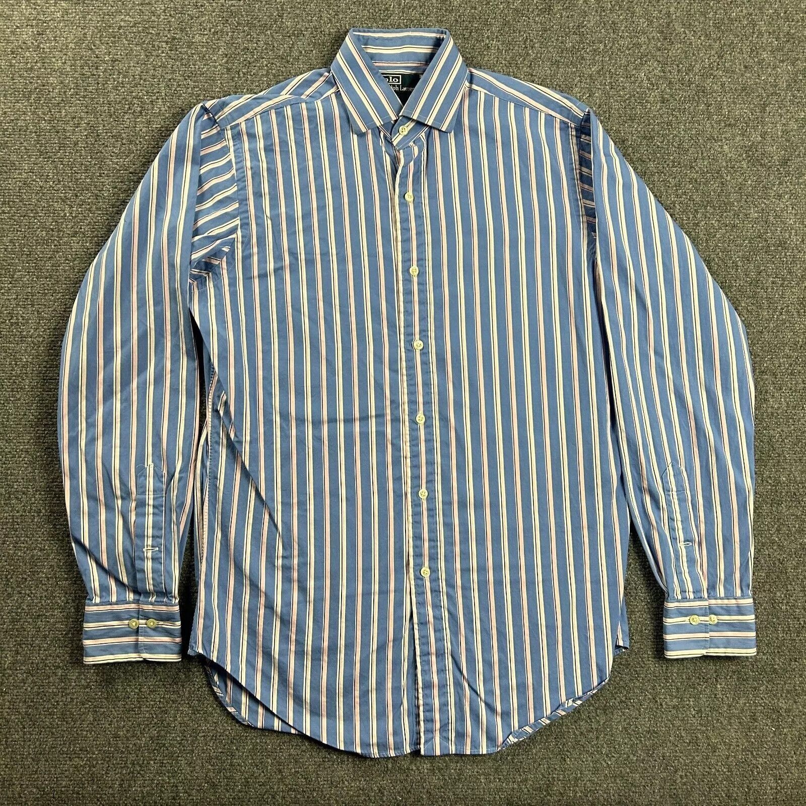 Polo Ralph Lauren Polo Ralph Lauren Shirt Mens 15 M Striped Regent Classic Fit Size US M / EU 48-50 / 2 - 1 Thumbnail