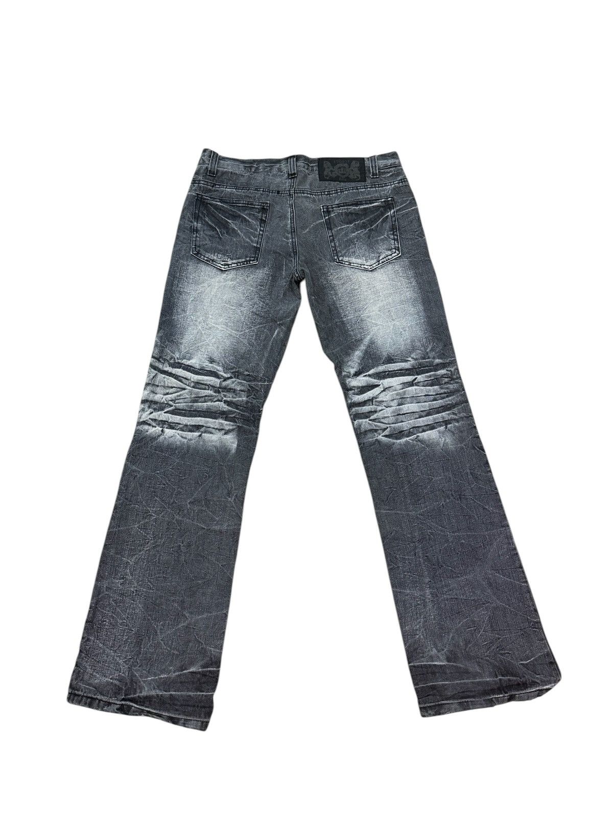 LOWBOX LOW BOX DISTRESSED PATCHWORK FLARE JEANS Size US 33 - 5 Thumbnail