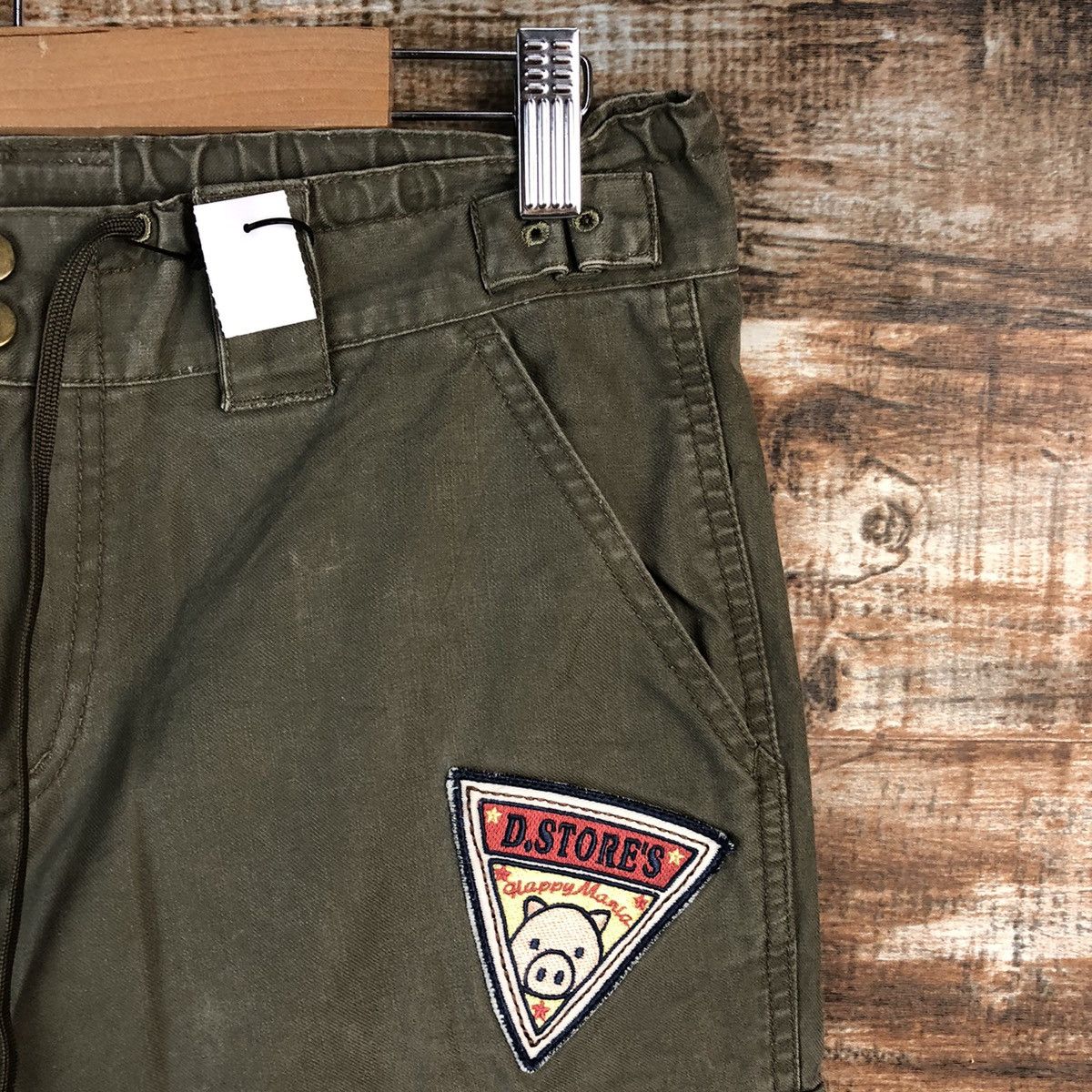Japanese Brand Drug Store Green Cargo Multipocket Pants #A2418 Size US 27 - 8 Thumbnail