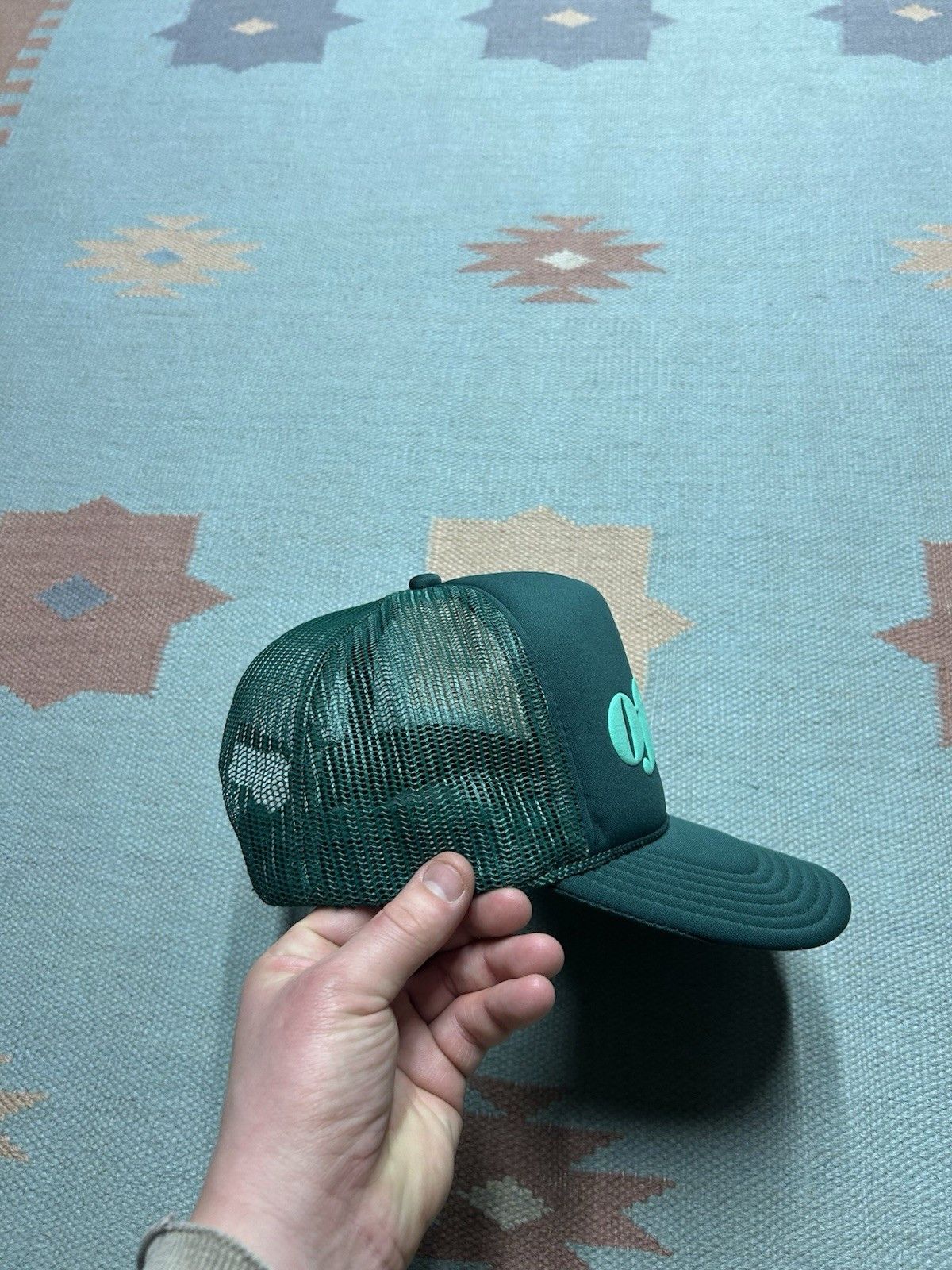 Vintage Vintage trucker hat Offline spell out forest green snapback Size ONE SIZE - 7 Thumbnail