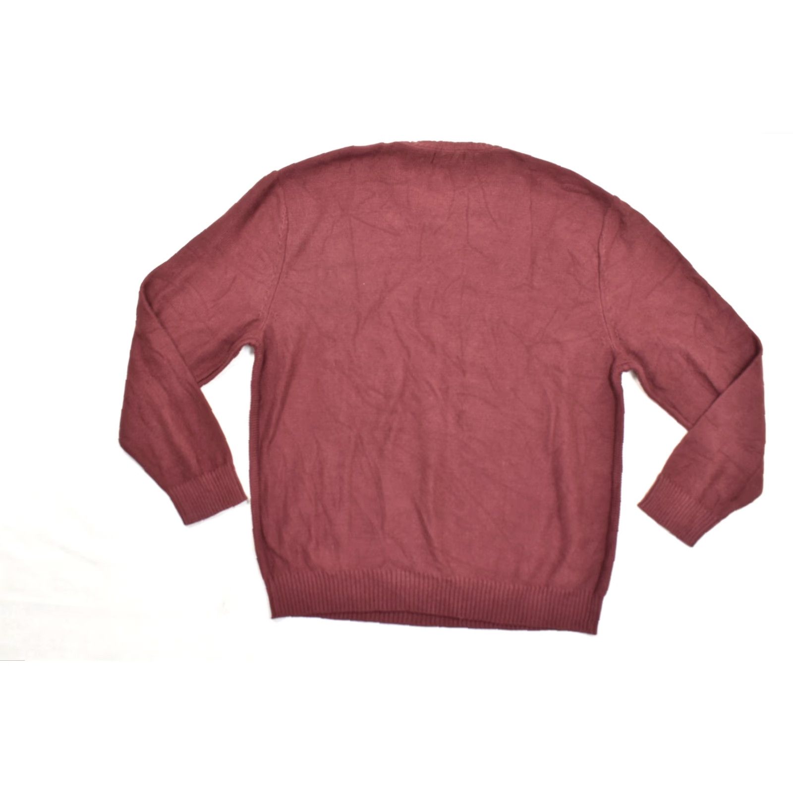 Nautica Nautica Sweat er Crewneck Pullover Knit Cable XXL Royal Burgundy Red Cotton Men’s Size US XXL / EU 58 / 5 - 7 Thumbnail