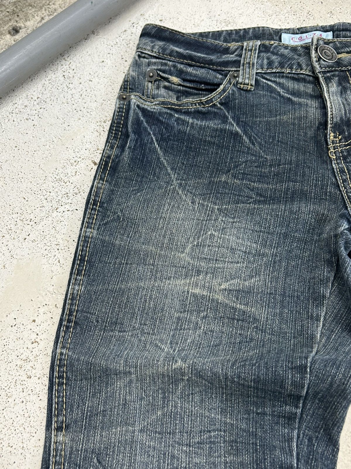 Hysteric Glamour × If Six Was Nine × Japanese Brand Flare Colza Japan Clawn Marks Fade Washed Heavy Whiskered Size US 30 / EU 46 - 10 Thumbnail