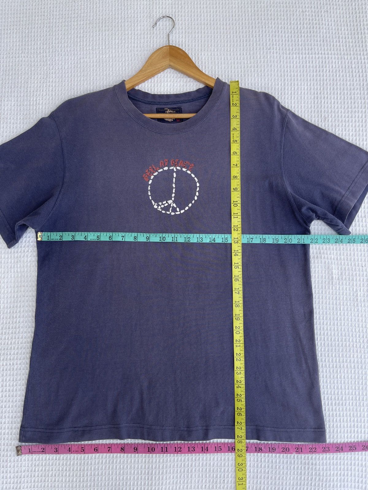 Japanese Brand Rare🔥Japanese Feel At Peace Faded Thrashed Tee Size US L / EU 52-54 / 3 - 10 Thumbnail
