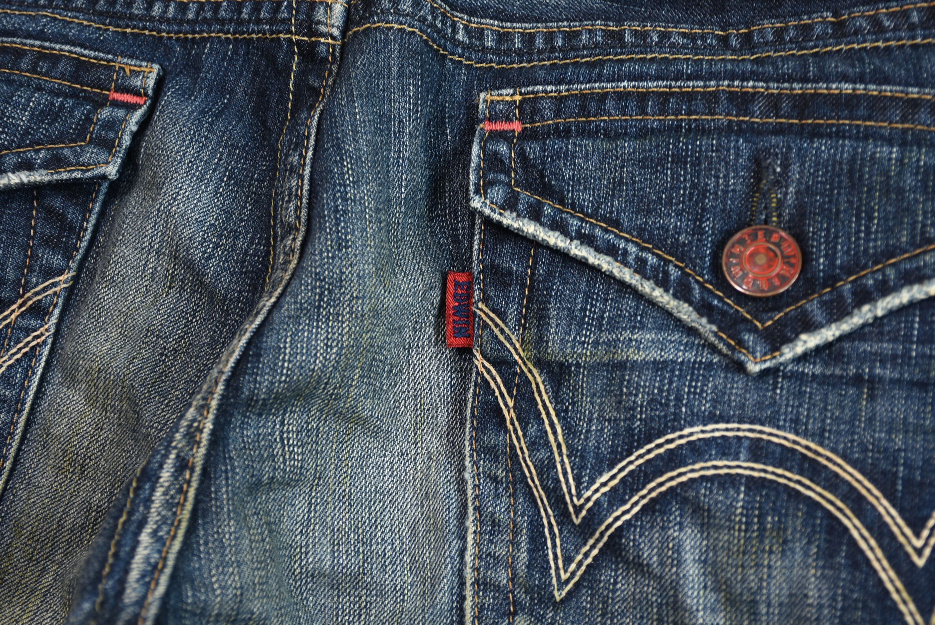 Edwin × If Six Was Nine × Japanese Brand Edwin Blue Trip Grunge Denim Bootcut Size US 30 / EU 46 - 10 Thumbnail