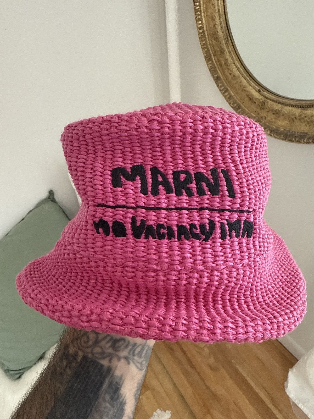 Marni Marni straw bucket hat Size ONE SIZE - 5 Thumbnail