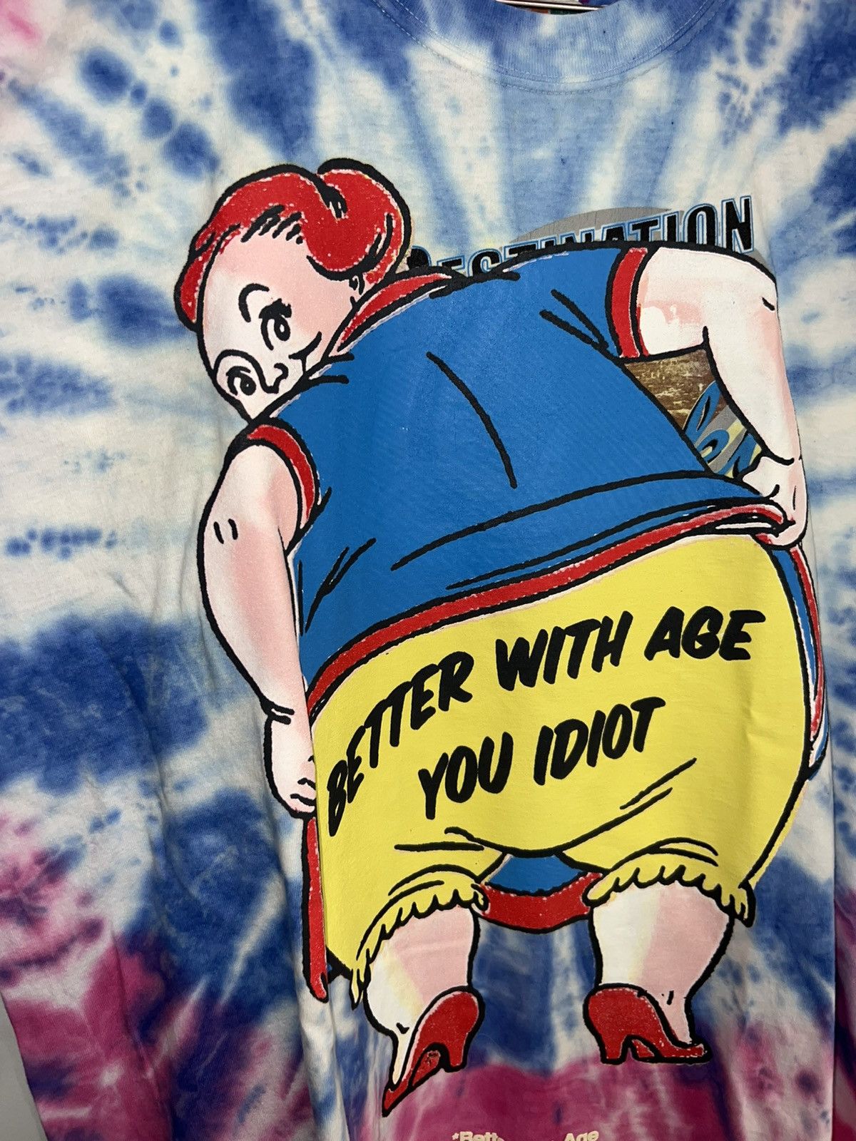 Better With Age Better With Age Frizzle Tie-Dye Pink Tee Size US XXL / EU 58 / 5 - 2 Thumbnail
