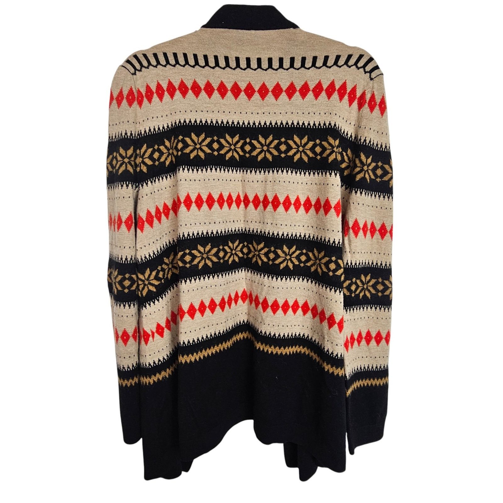 Robert Talbott Talbots Womens Wool Mohair Nordic Fair Isle Cardigan Sweater Size XL / US 12-14 / IT 48-50 - 8 Thumbnail