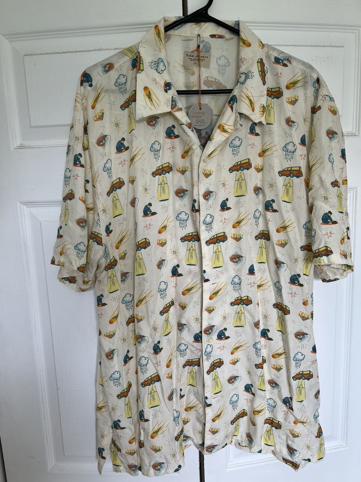 Nudie Jeans Nudie Jeans Tencel Button-Up Shirt Size US XXL / EU 58 / 5 - 1 Thumbnail